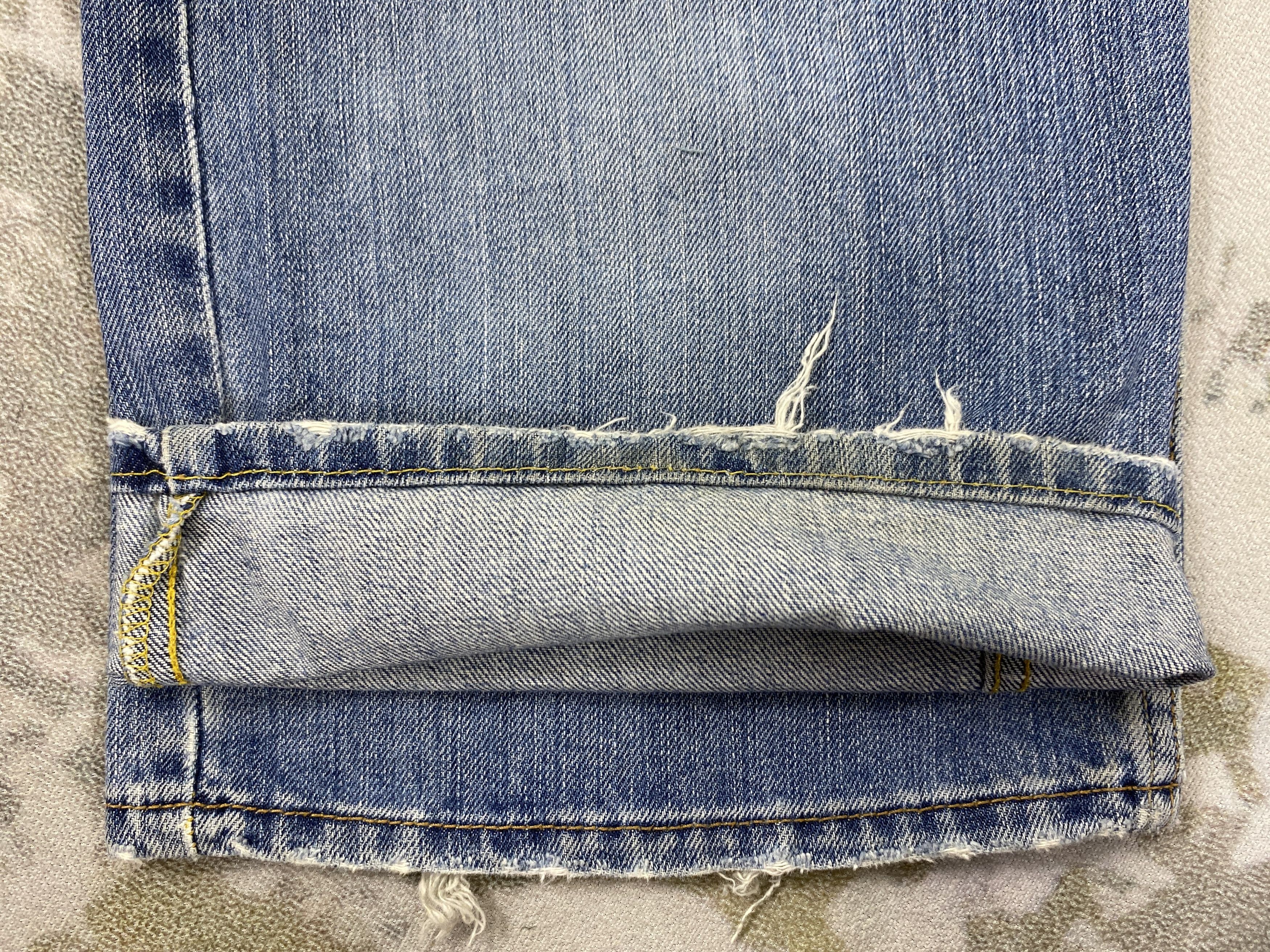 Levi's Blue Distressed Vintage Levi's 569 Loose Denim 35x32 -JN368 Size US 35 - 12 Thumbnail