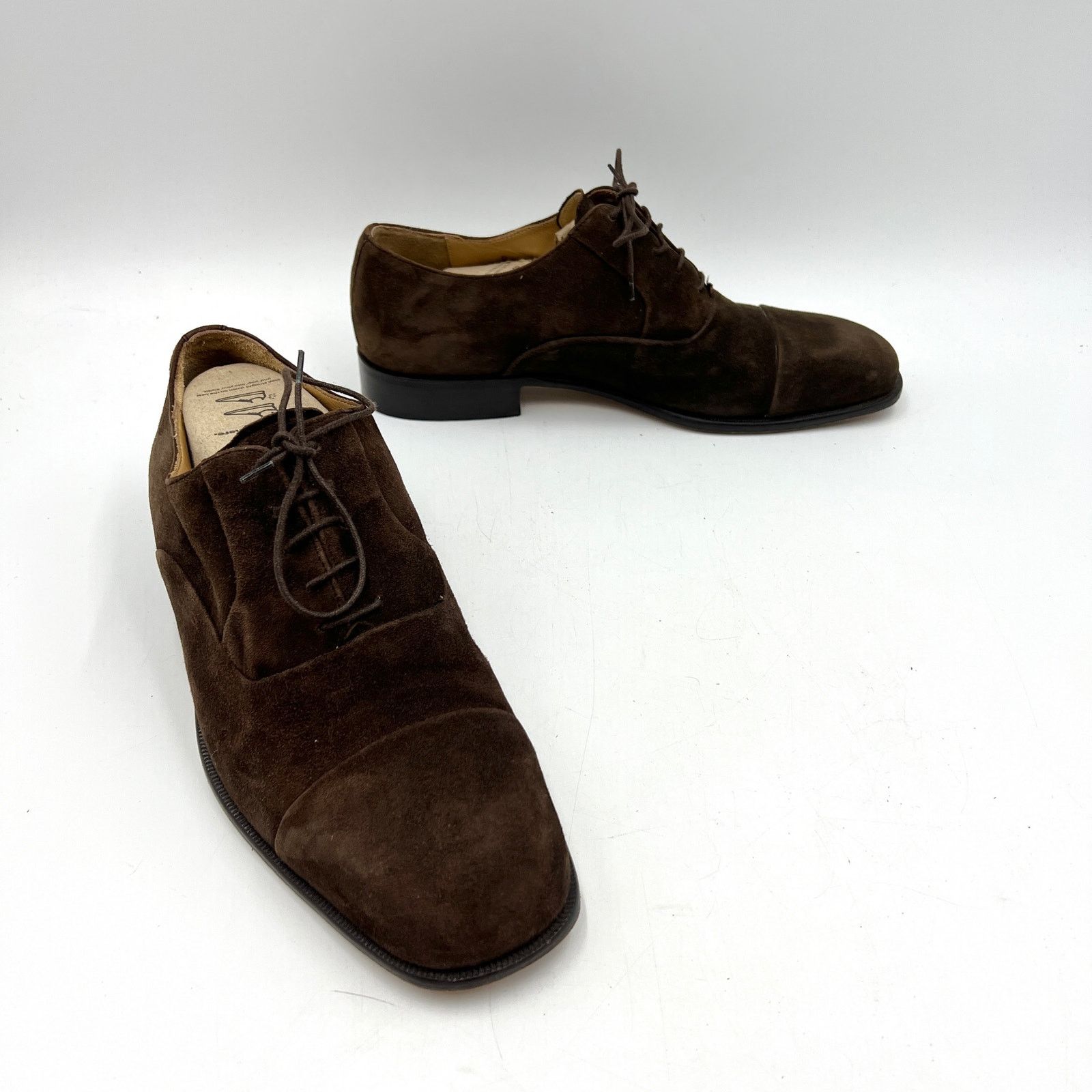 Other Steeple Gate Oxford Suede Brown Dress Shoe Leather Lace Up Size US 9 / EU 42 - 9 Thumbnail