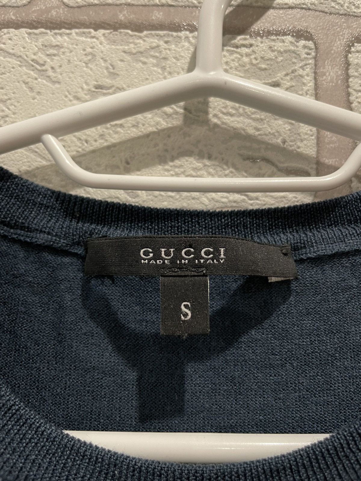 Gucci × Vintage Gucci Vintage Wool knited Sweater Small logo Made in Italy Size S / US 4 / IT 40 - 5 Thumbnail