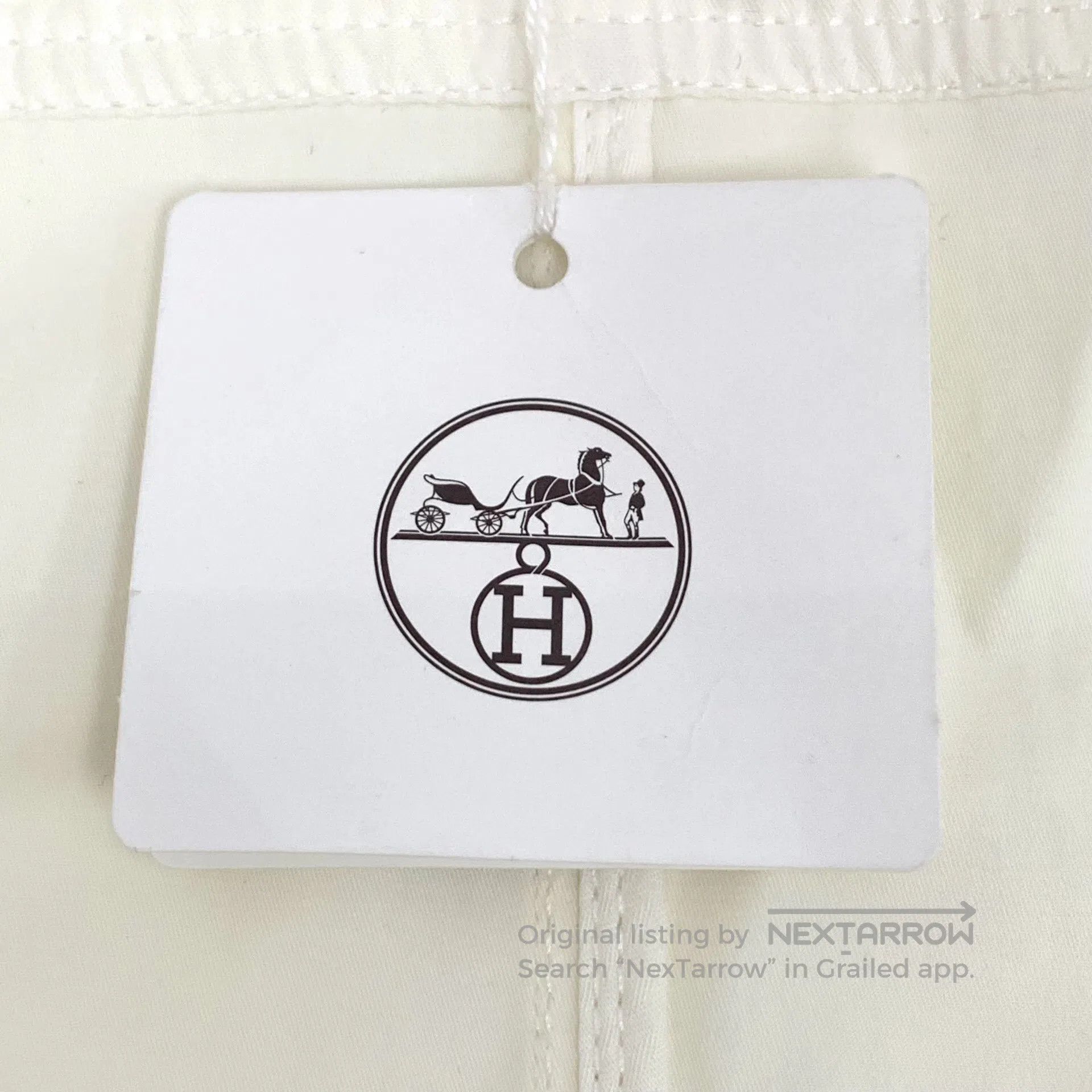 Hermes Hermes White cotton spaghetti strap sleeveless dress| Size S / US 4 / IT 40 - 7 Thumbnail
