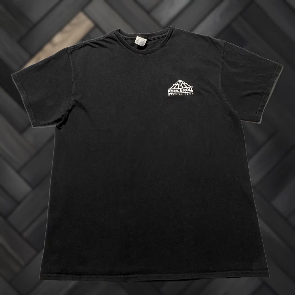 Vintage Rock & Roll Hall of Fame Graphic T-Shirt Mens Large Black 1995 Winged Guitar Tee Size US L / EU 52-54 / 3 - 1 Thumbnail