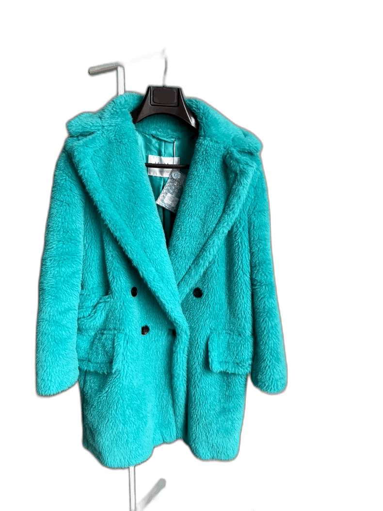 Max Mara MaxMara Double-Breasted Teddy Coat Size M / US 6-8 / IT 42-44 - 1 Thumbnail