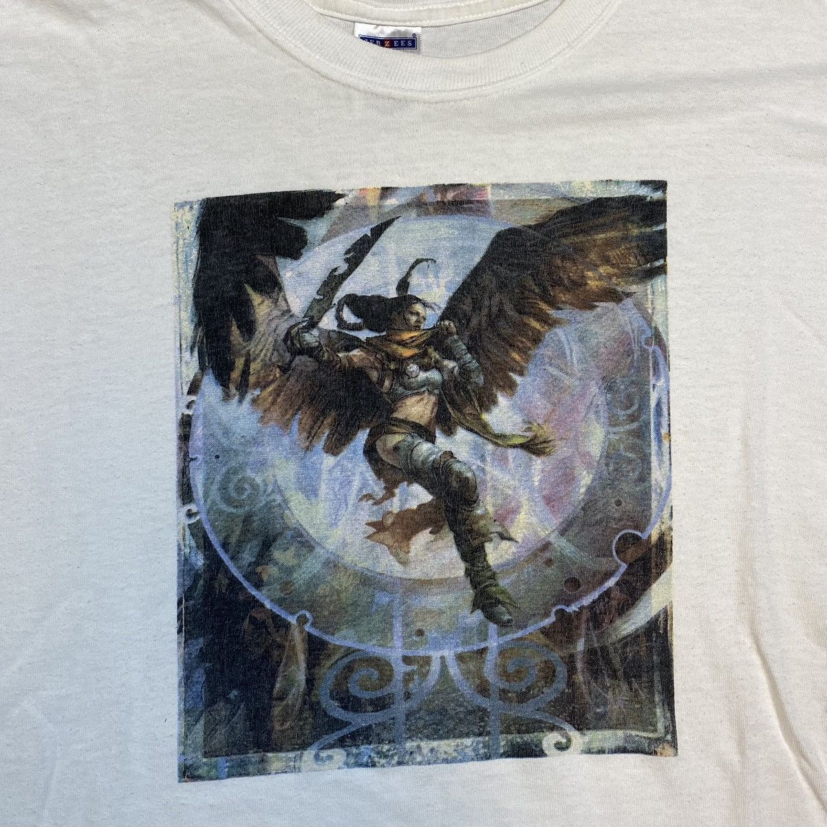 Vintage Magic The Gathering Serra Angel T Shirt XL MTG