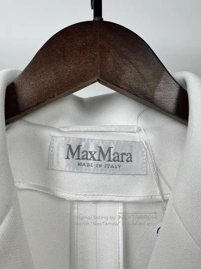 Max Mara Max Mara Pure White Coat Size S / US 4 / IT 40 - 3 Thumbnail