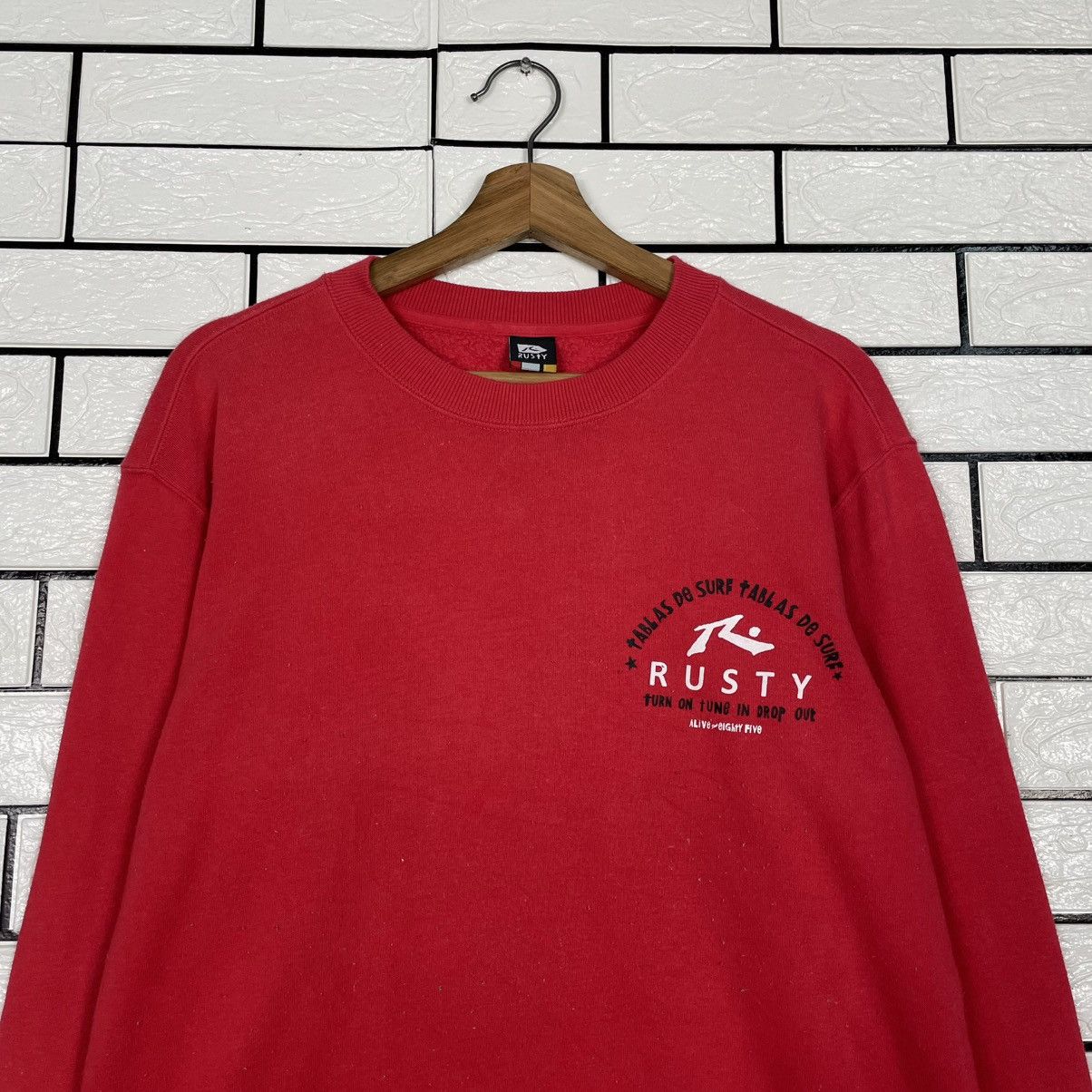 Rusty Rusty Surfing Crewneck Sweatshirt Size US L / EU 52-54 / 3 - 2 Thumbnail
