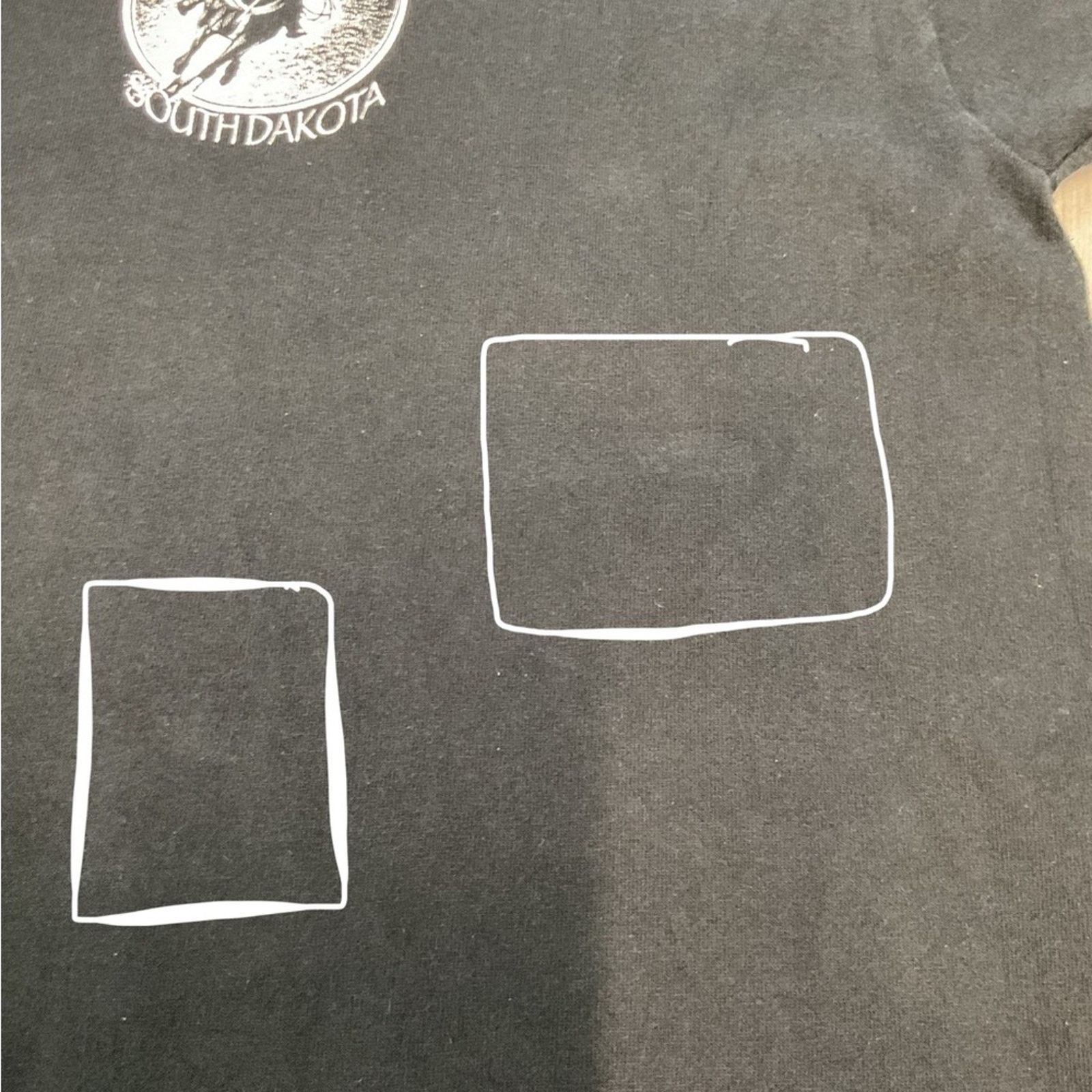 Fruit Of The Loom 1990s Black Hills "South Dakota" American Spirit T-Shirt Size US XL / EU 56 / 4 - 4 Thumbnail