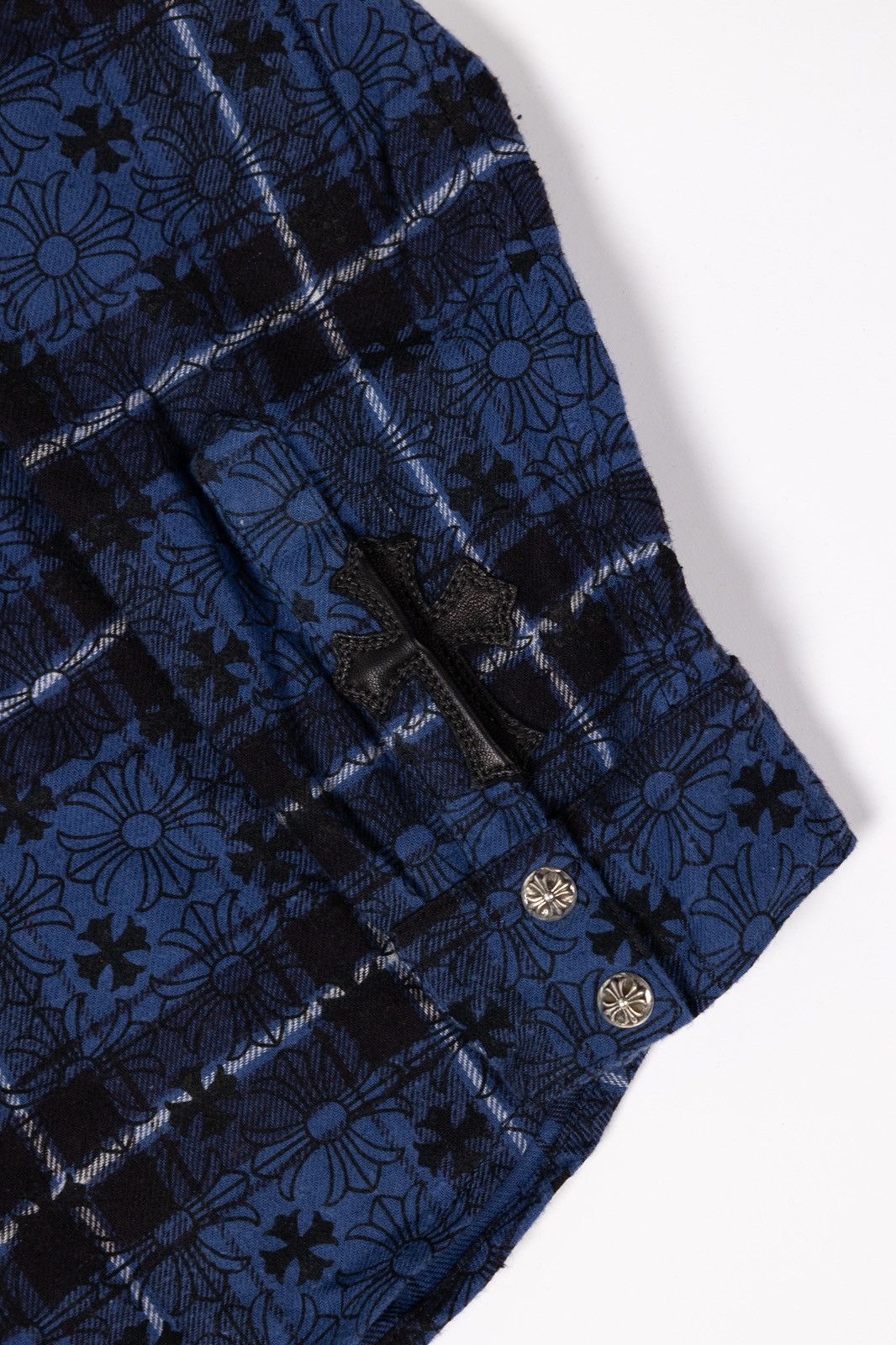 Chrome Hearts Chrome Hearts KIDS Cross Patch Flannel Shirt Size XXS / US 00 / IT 34 - 6 Thumbnail