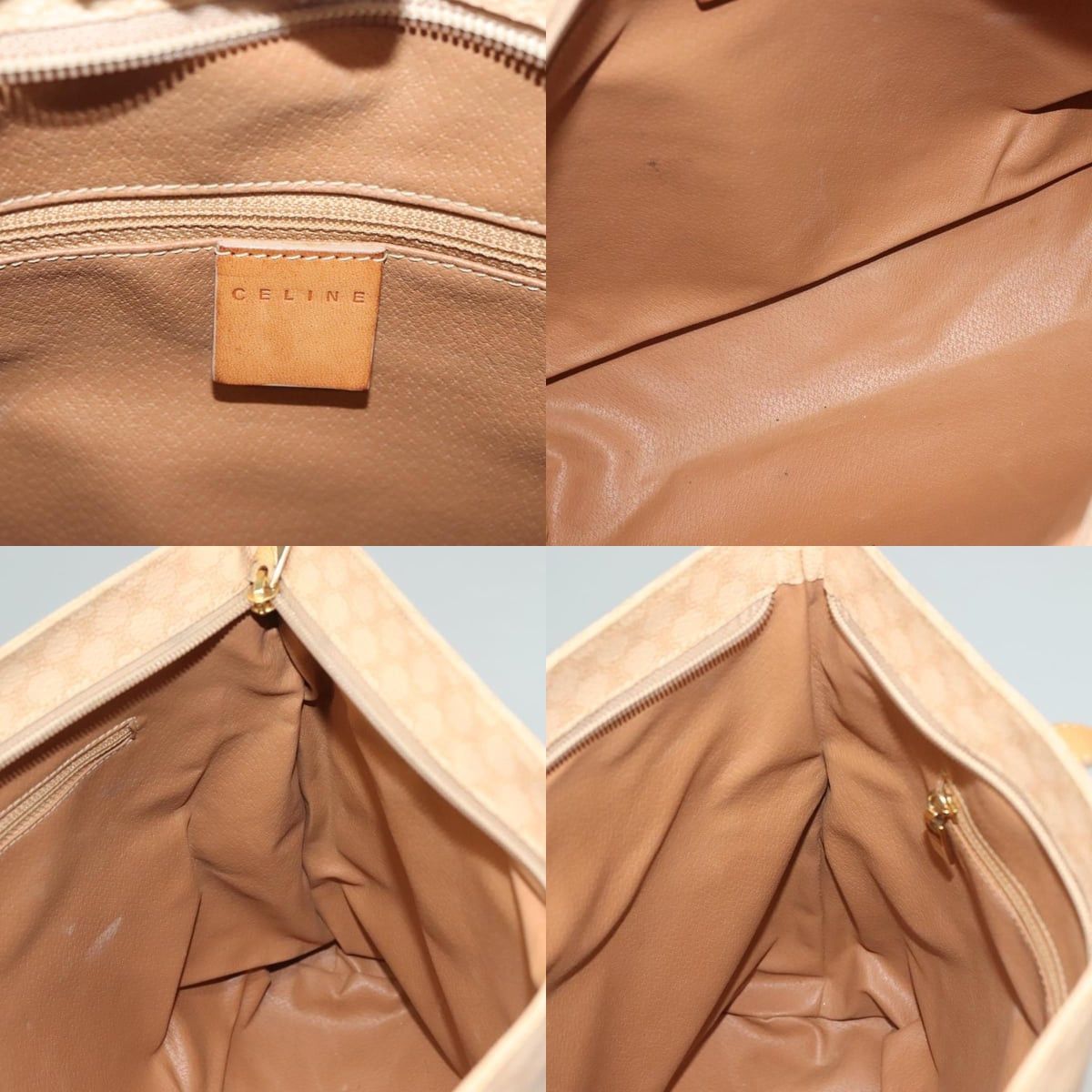 Celine CELINE Macadam Canvas Tote Bag Pvc Beige Gold Size ONE SIZE - 12 Thumbnail