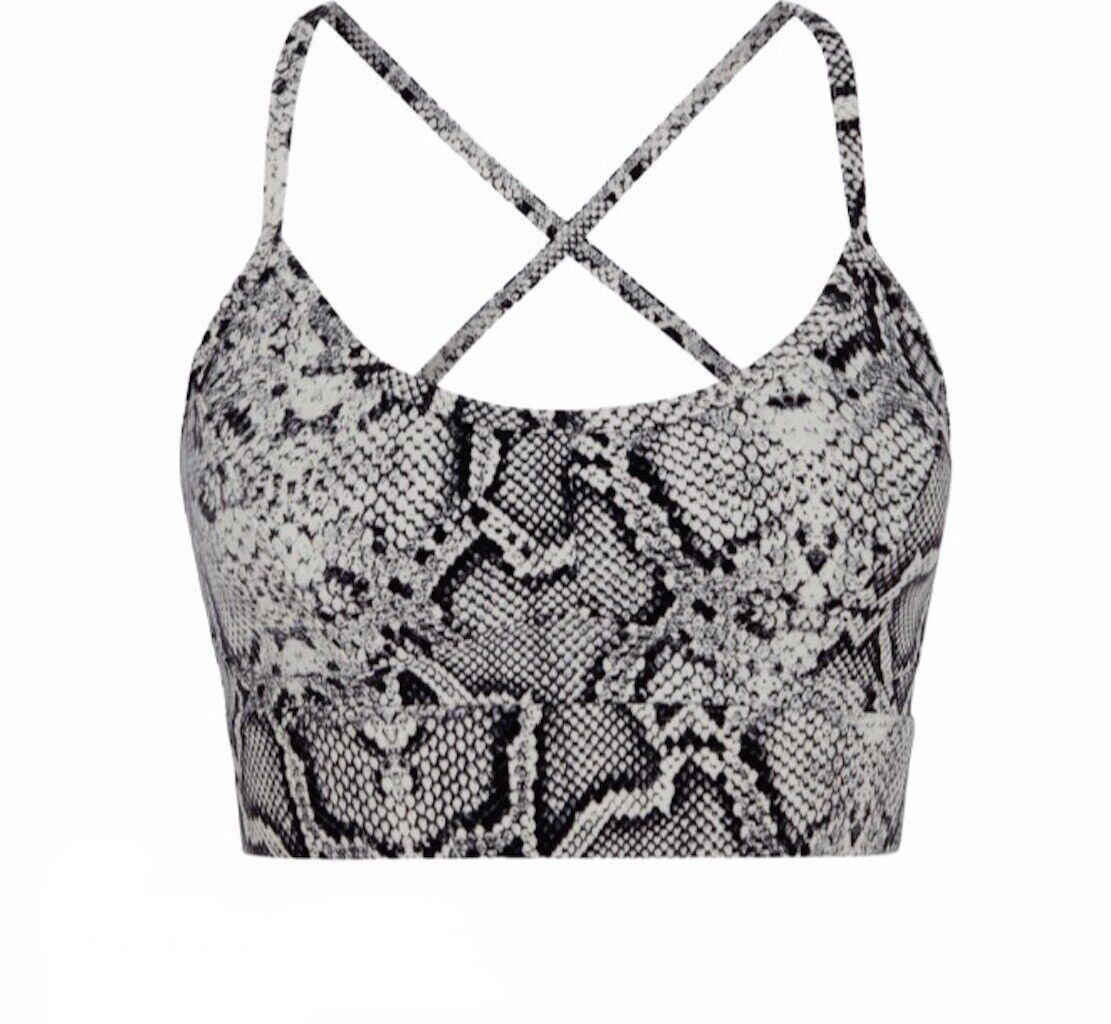 Varley Varley Irena Sports Bra Ivory Cobra ( S ) Size S / US 4 / IT 40 - 1 Thumbnail