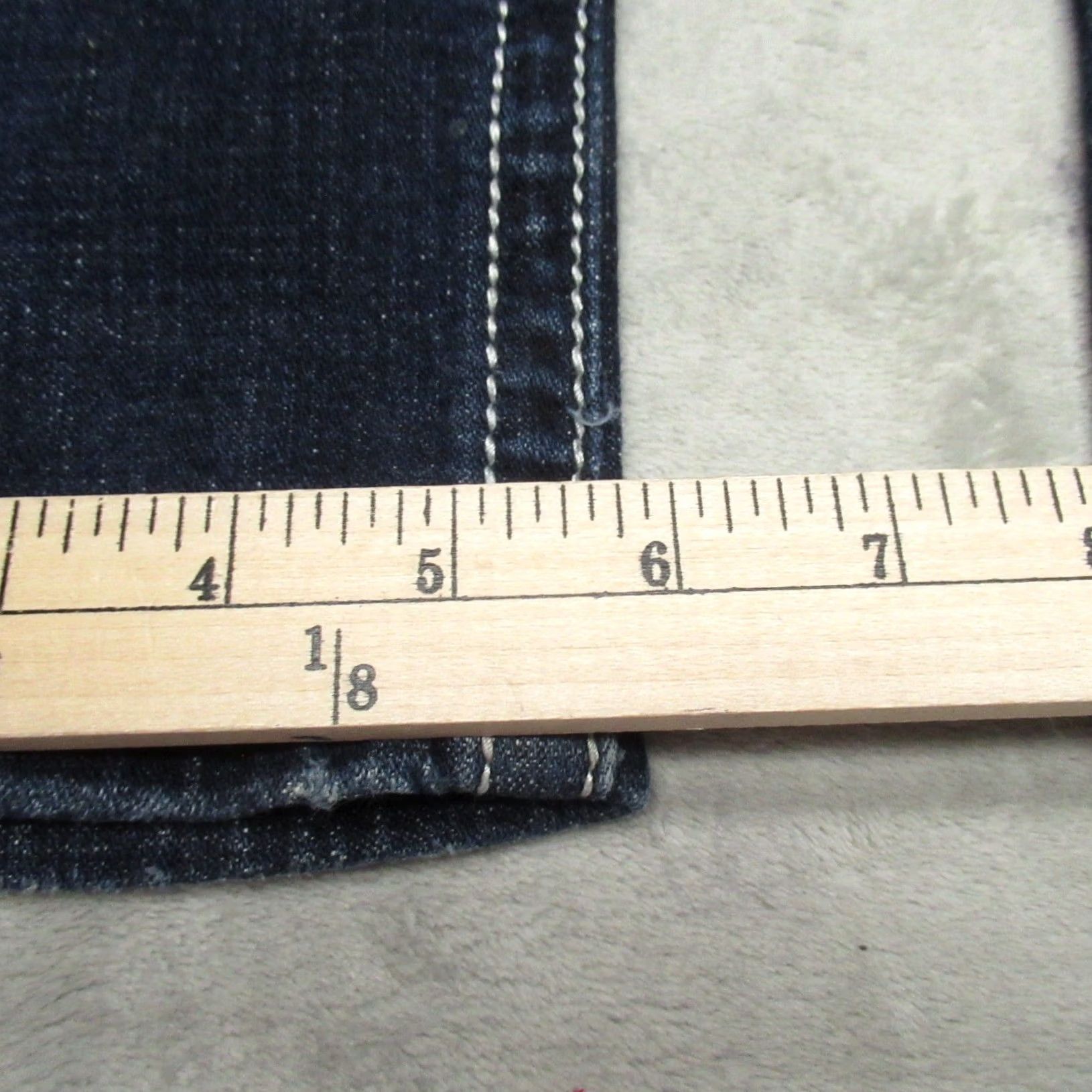 Miss Me Miss Me Jeans Women 29 Dark Wash Signature Skinny Distressed Denim Casual 30x30 Size 29" - 5 Thumbnail
