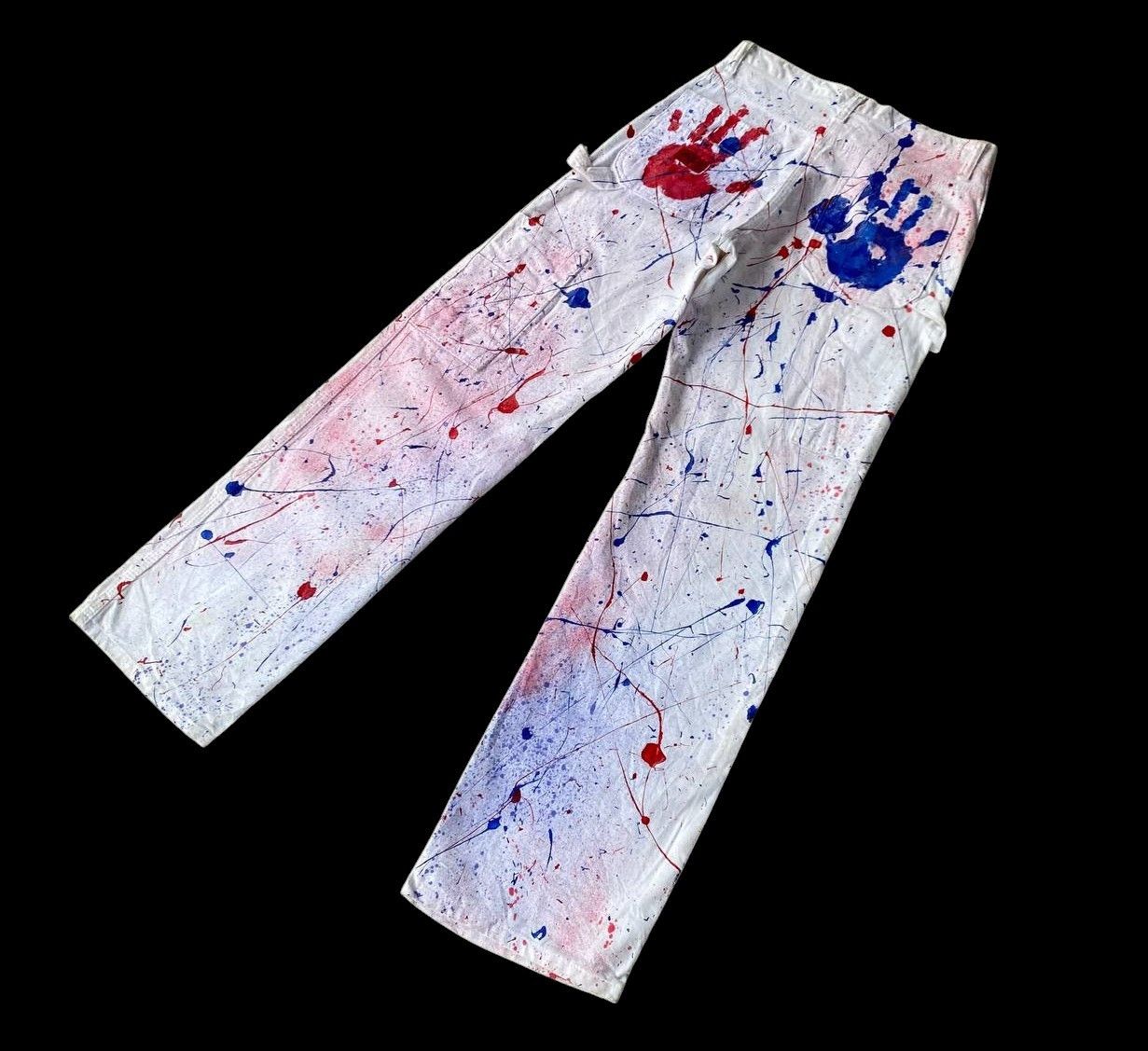 Vintage VINTAGE DICKIES CARPENTER REWORKED SPLATTER PAINT W28X32 Size US 28 / EU 44 - 9 Thumbnail