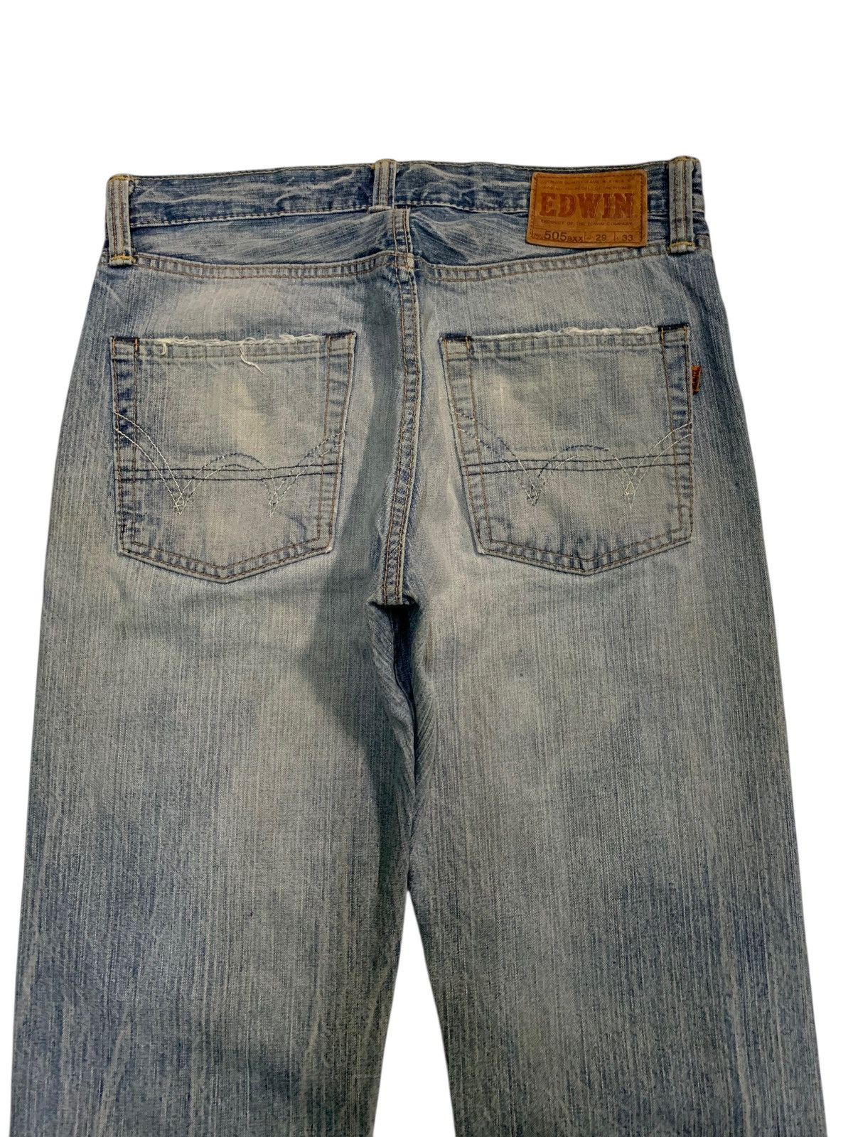 Edwin VINTAGE EDWIN 505BXX SELVEDGE FADED&RUSTY DISTRESSED DENIM Size US 30 / EU 46 - 8 Thumbnail