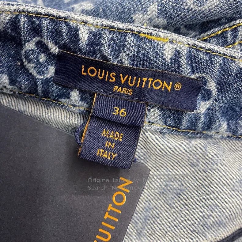 Louis Vuitton Louis Vuitton 25 New Full Logo Jeans Size US 36 / EU 52 - 5 Thumbnail
