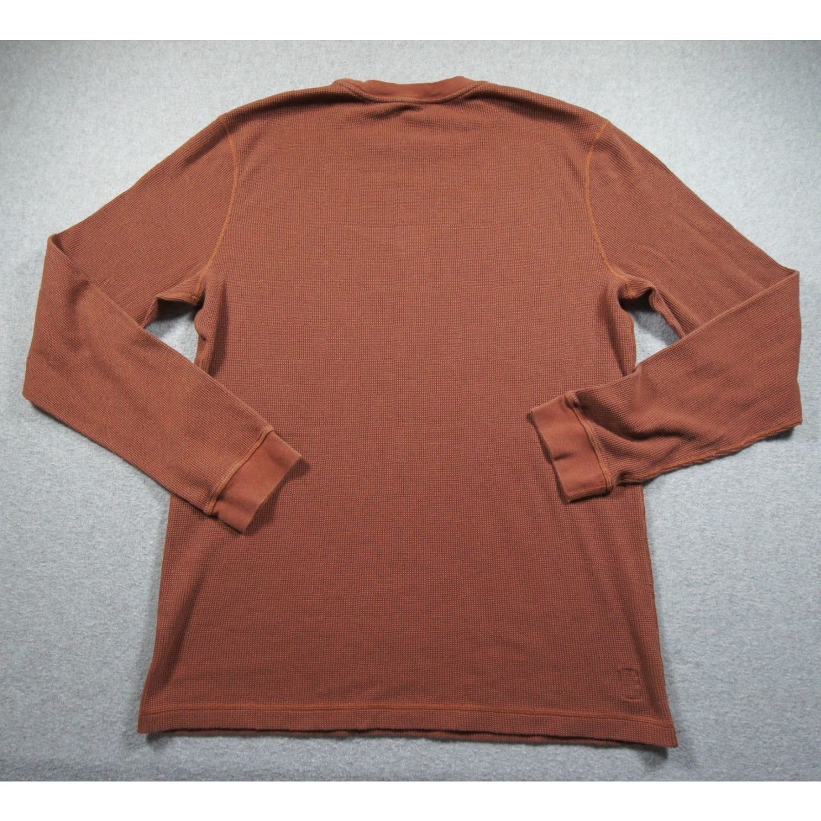Vuori VUORI Shirt Mens XL Brown Waffle Knit Long Sleeve Crewneck Pullover Adult Size US XL / EU 56 / 4 - 6 Thumbnail