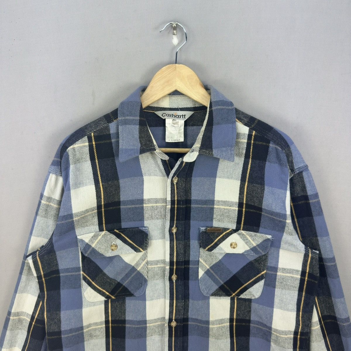 Carhartt Y2K Carhatt Double Pocket Plaid Heavy Flannel Size US L / EU 52-54 / 3 - 4 Thumbnail