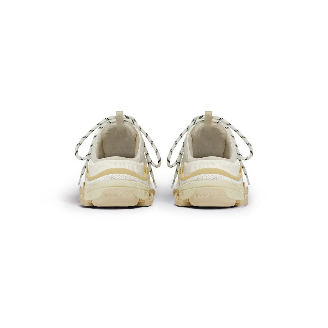 Balenciaga o1mt1gz0325 Triple S Mules in White/Beige Size US 11 / EU 44 - 4 Thumbnail