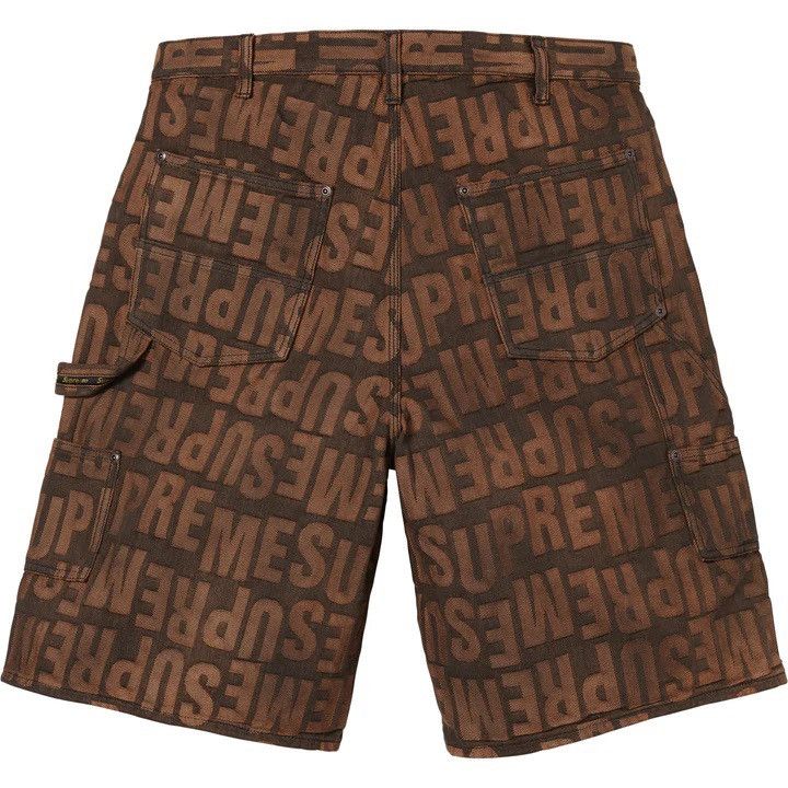 Supreme Supreme Repeat Jacquard Double Knee Denim Short SS26 Size US 30 / EU 46 - 2 Thumbnail