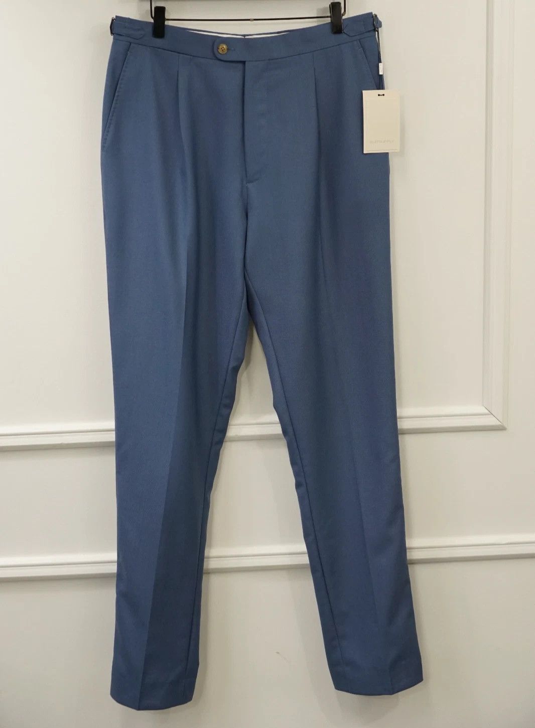 Suitsupply Men Suitsupply Pants Trousers Brescia Blue Dugdale UK/US40 Size 40R - 1 Thumbnail