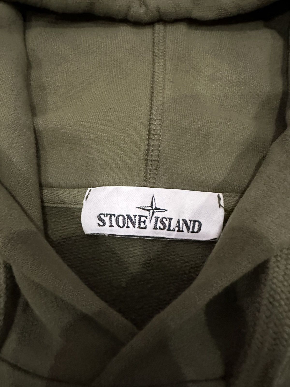 Stone Island Stone Island Brush Cotton Fleece Hooded Sweatshirt Olive Size US S / EU 44-46 / 1 - 4 Thumbnail