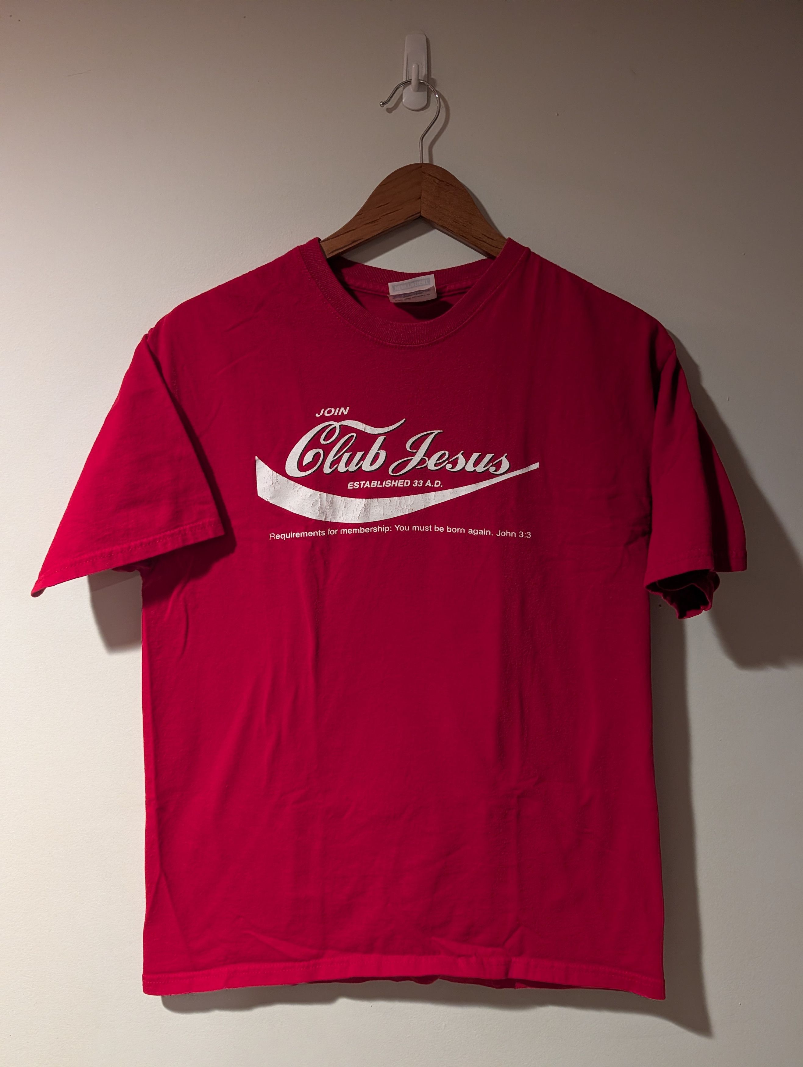 Hanes VTG Club Jesus Coca Cola Parody Bootleg Funny T Shirt Hanes Size US M / EU 48-50 / 2 - 1 Thumbnail