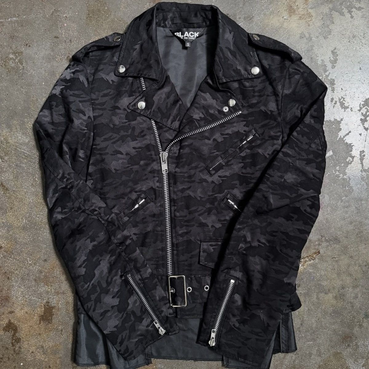 Comme des Garcons COMME DES GARÇONS BLACK/PURPLE MULTI PRINT JACKET - SMALL Size S / US 4 / IT 40 - 1 Thumbnail