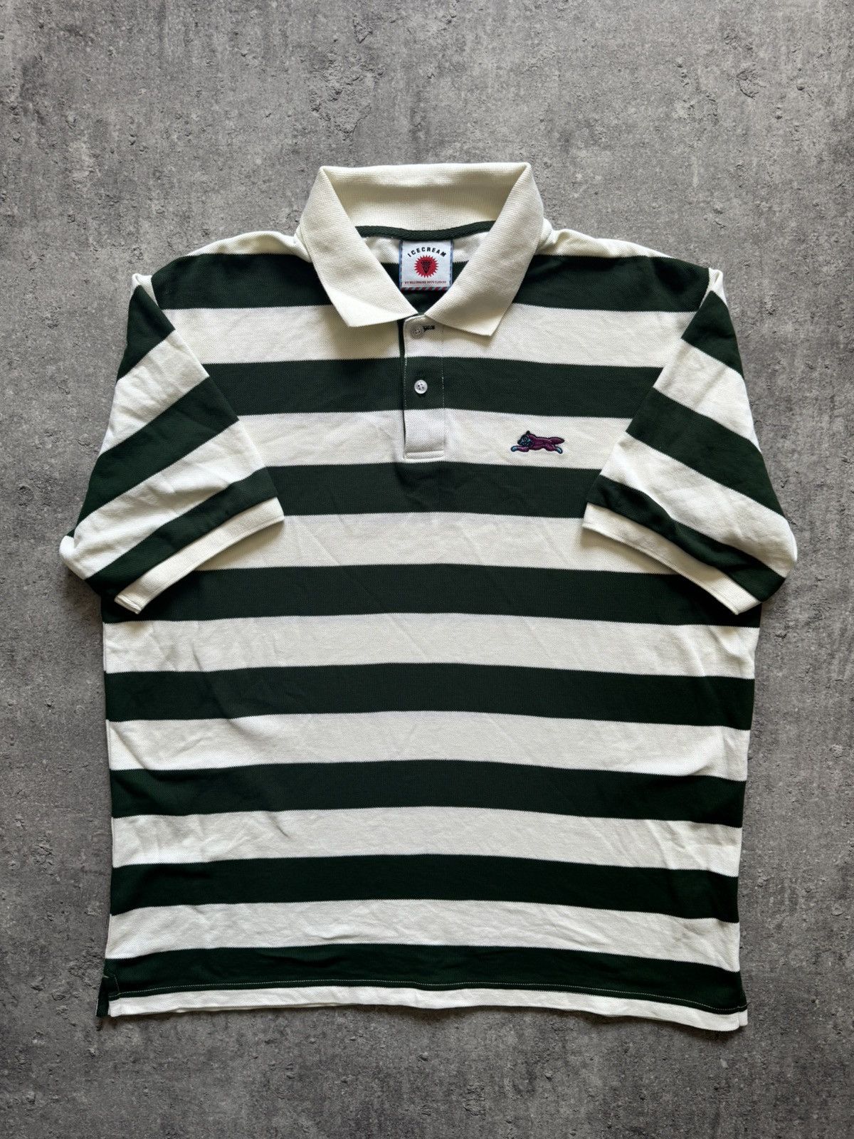 Icecream Ice Cream Billionaire Boys Club Striped Polo Shirt Size US L / EU 52-54 / 3 - 3 Thumbnail