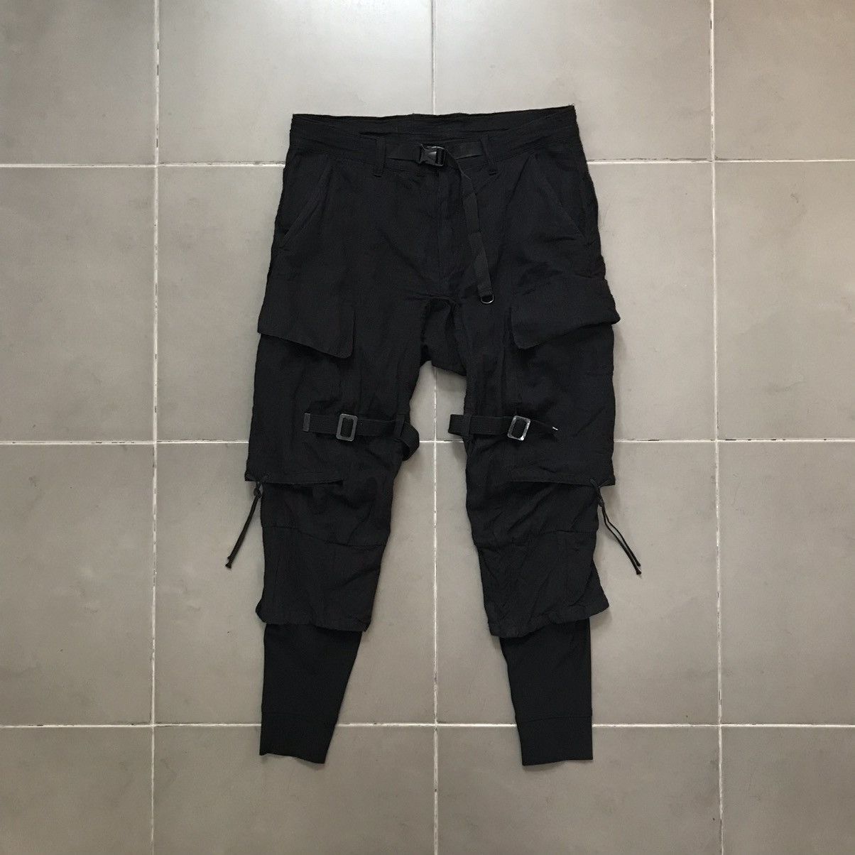 D.Hygen D.HYGEN MIX SILK COTTON LAYERED CARGO PANTS Size US 30 / EU 46 - 9 Thumbnail