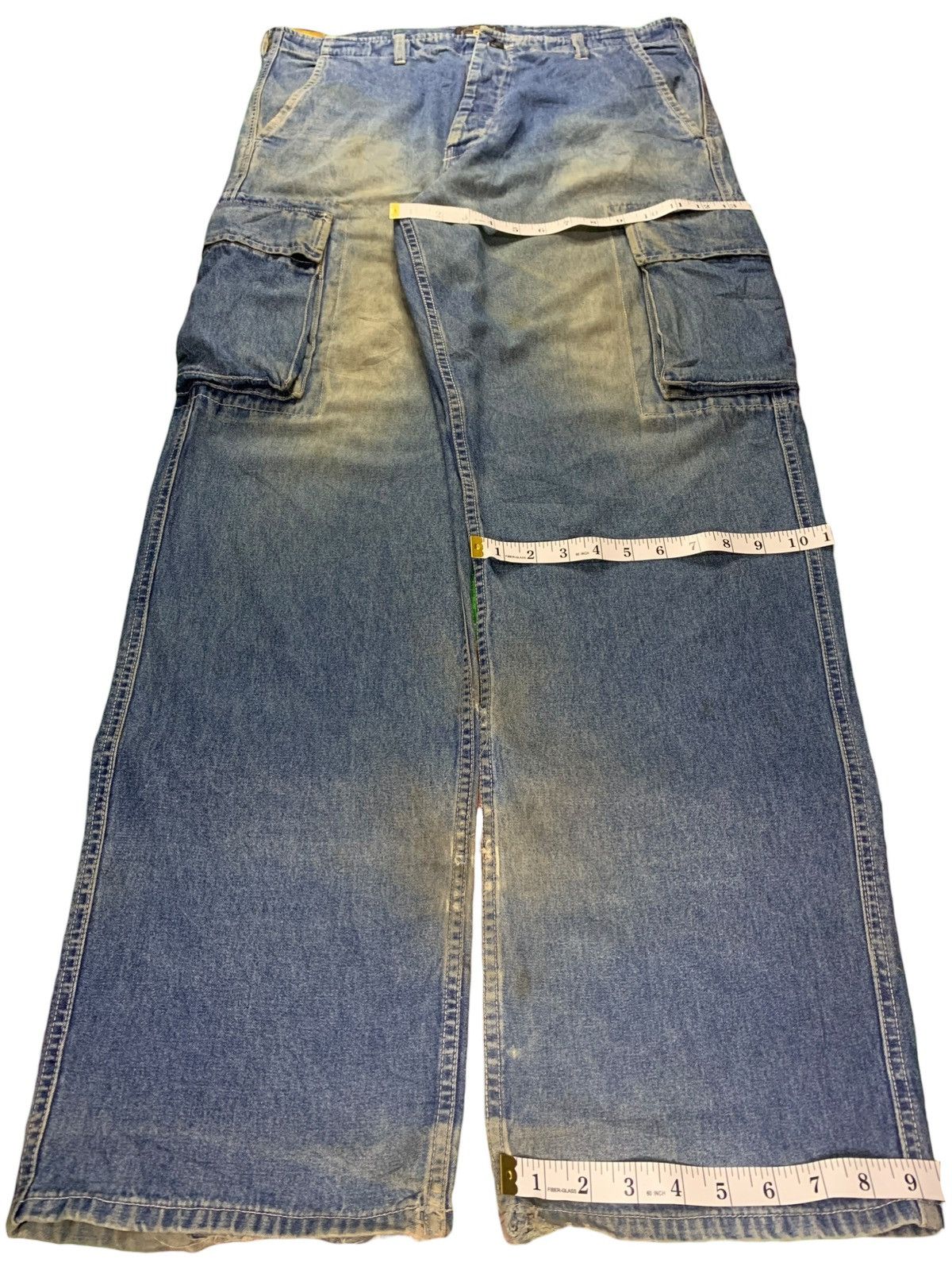 RRL Ralph Lauren Vintage USA RRL Ralph Lauren Mud Wash Baggy Cargo Jeans Size US 38 / EU 54 - 13 Thumbnail