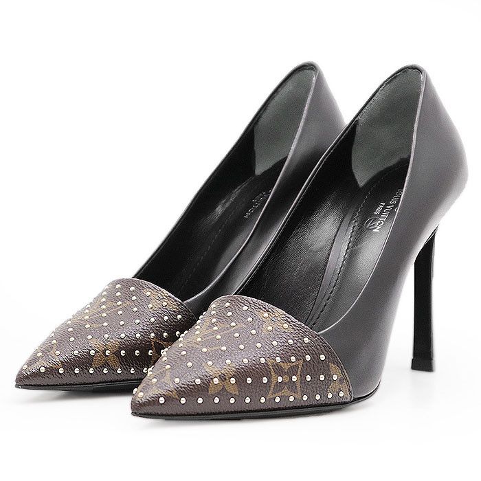 Louis Vuitton Louis Vuitton Louis Vuitton Monogram Leather Pumps Leather Shoes DUTY FREE for USA Size ONE SIZE - 1 Thumbnail