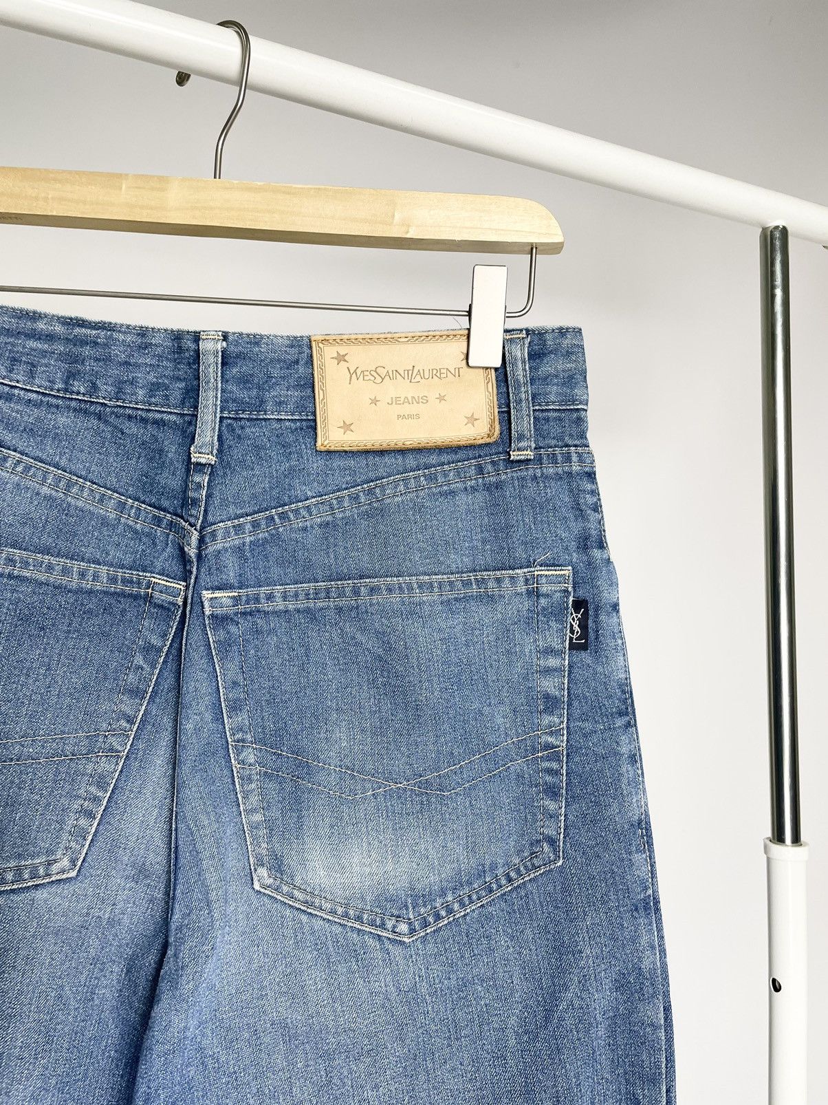 Saint Laurent Paris Yves Saint Laurent ( Size 31 ) Vintage Paris Denim Jeans Size US 31 - 2 Thumbnail