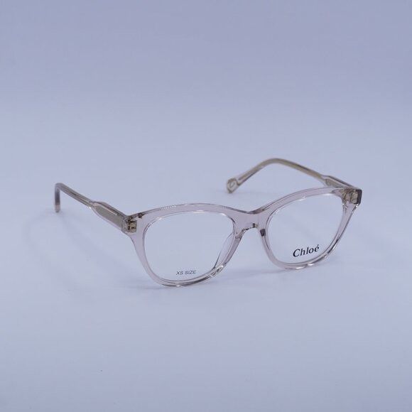 Chloe Chloe CH0085O 003 Eyeglasses Transparent Pink 49mm Square Size ONE SIZE - 1 Thumbnail