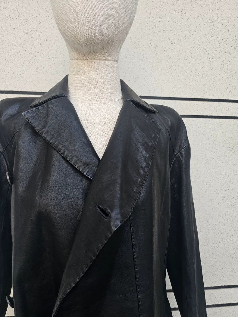 Haider Ackermann Haider Ackermann Women's leather coat jacket Size S / US 4 / IT 40 - 7 Thumbnail