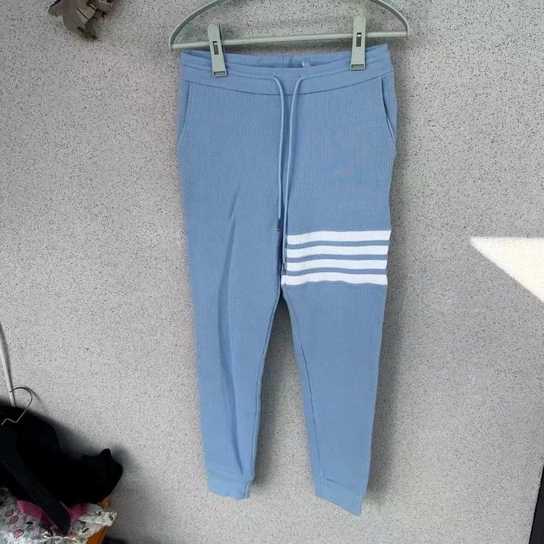 Thom Browne Thom Browne Blue waffle leggings Size US 38 / EU 54 - 1 Thumbnail