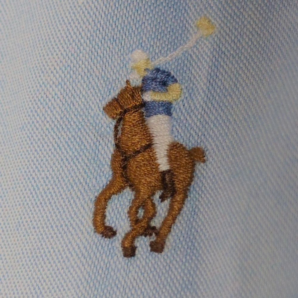 Polo Ralph Lauren Polo by Ralph Lauren Sz 17-35 Men's Yarmouth Blue Cotton Sh Size US XL / EU 56 / 4 - 5 Thumbnail