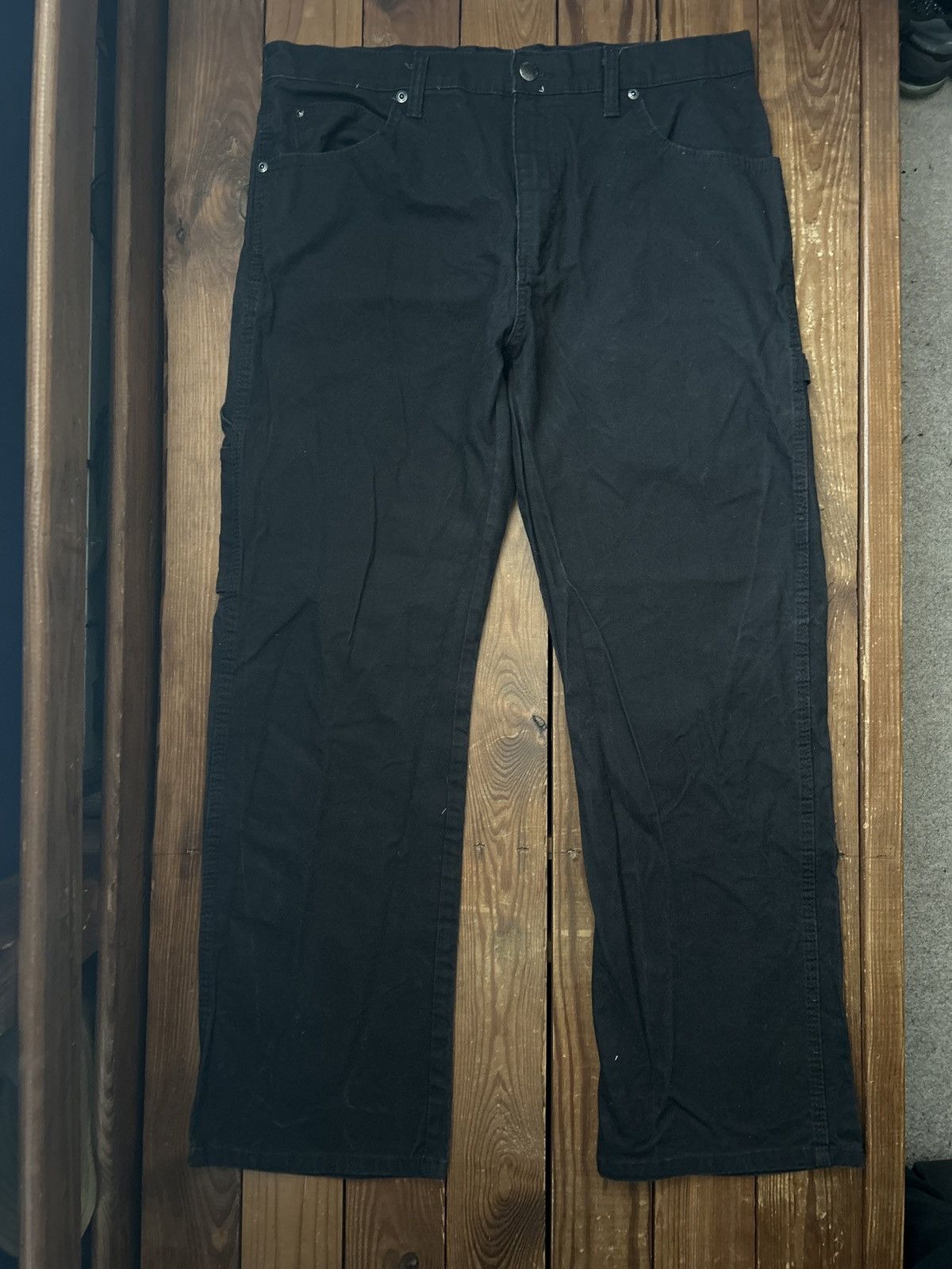 Dickies × Vintage Vintage Dickies Black Carpenter Work Pants Size US 32 / EU 48 - 2 Thumbnail