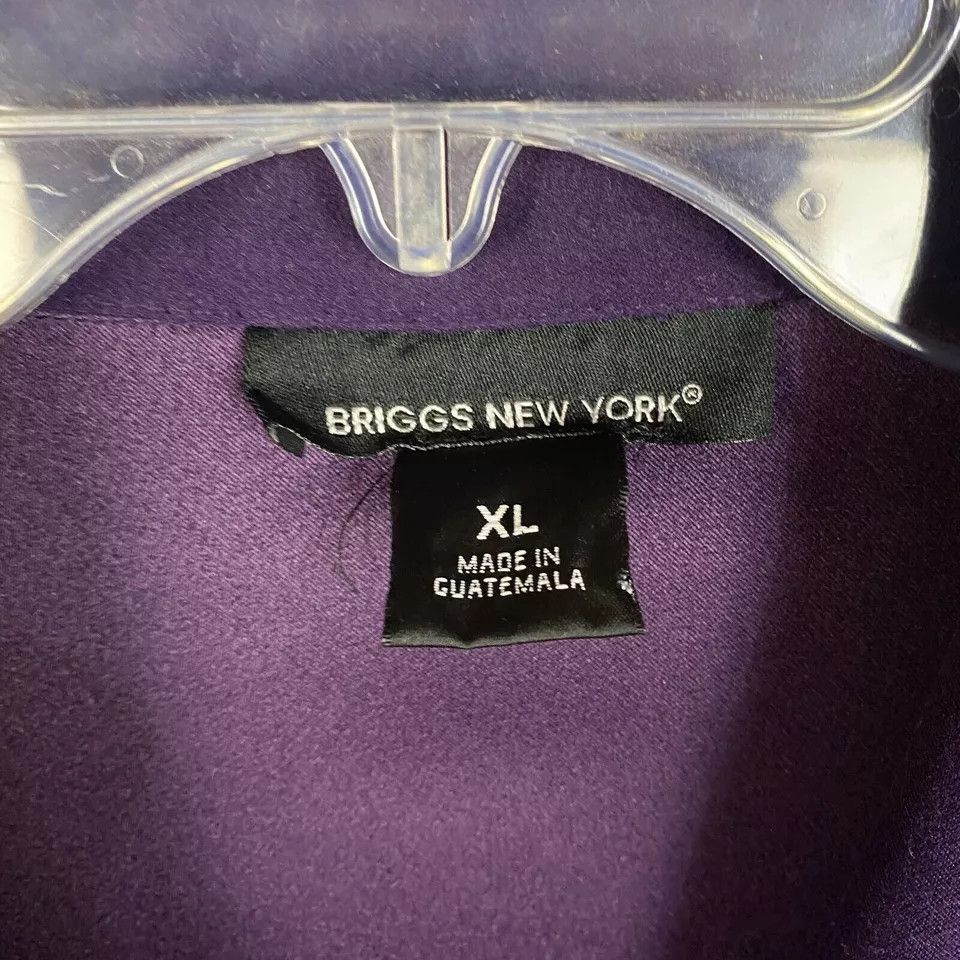 Other Briggs New York Coat Women's XL Velvet Purple Polyester Size XL / US 12-14 / IT 48-50 - 2 Thumbnail