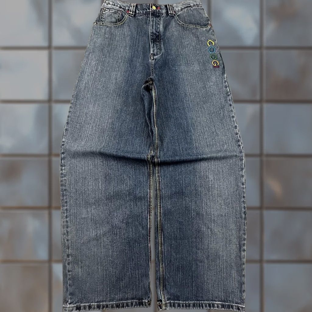 Coogi VINTAGE Coogi Jeans 30x31 Blue Relaxed Wide-Leg Logo Y2K RARE Mens Jeans Size US 30 / EU 46 - 1 Thumbnail