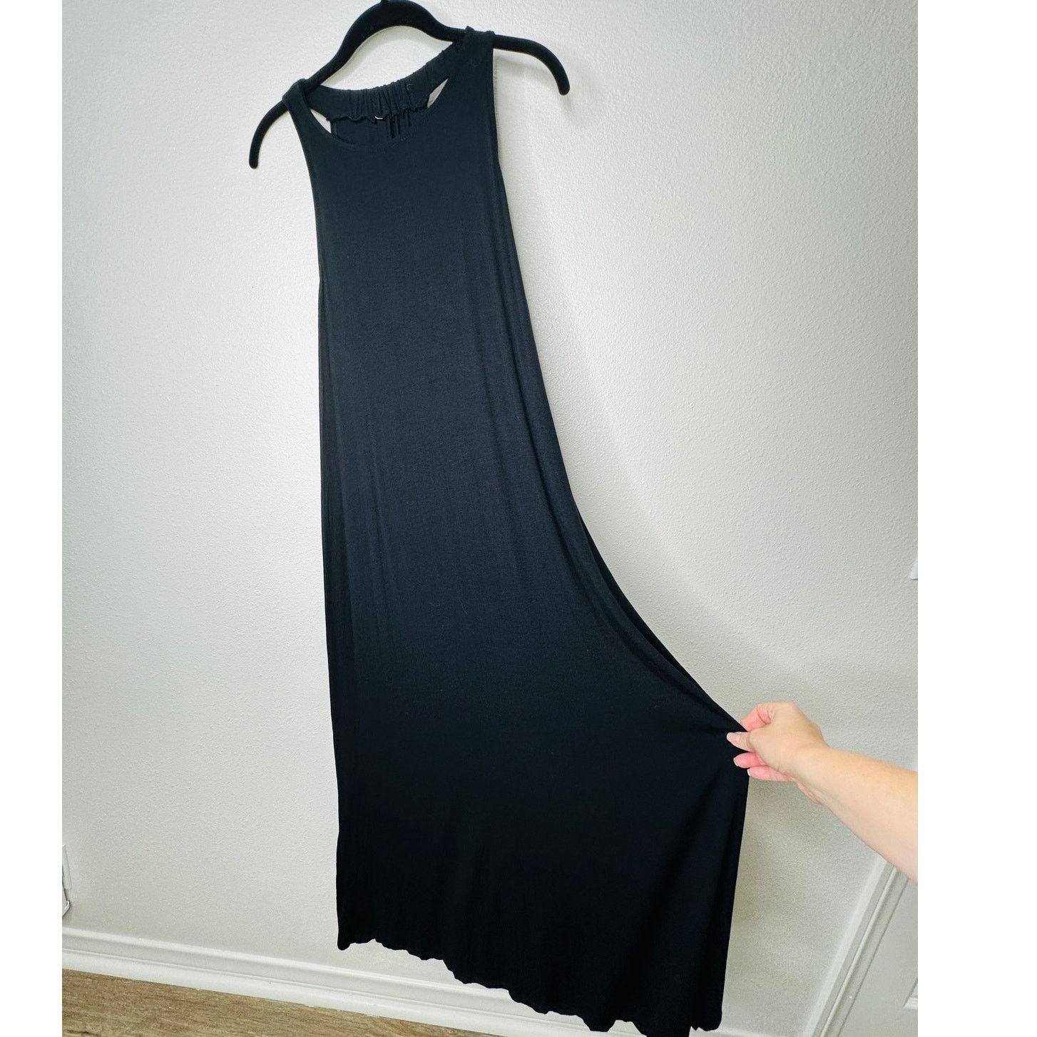 Other Black High Neck Plunging Sides Sleeveless Back Maxi Dress M Size M / US 6-8 / IT 42-44 - 1 Thumbnail