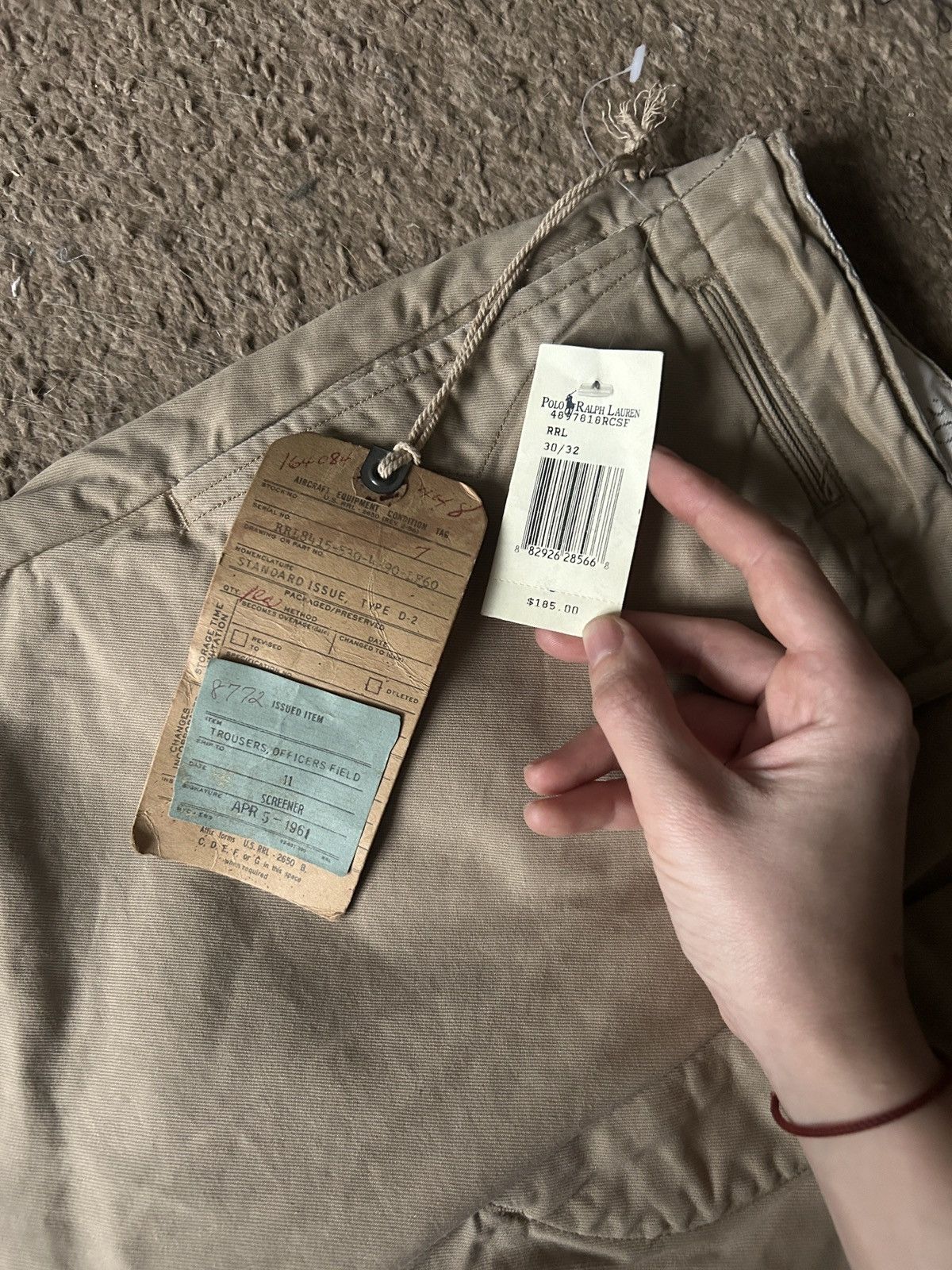 Ralph Lauren RRL by Ralph Lauren Slim Officer's Chino (Original) Size US 30 / EU 46 - 10 Thumbnail