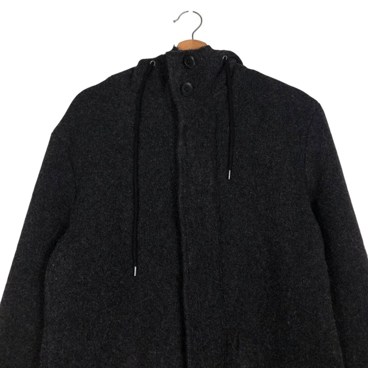 Ground Y 🔥RICH BLACK MOHAIR WOOL LONG JACKET GROUNDY YOHJI YAMAMOTO Size US M / EU 48-50 / 2 - 5 Thumbnail