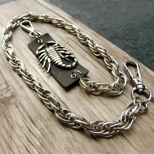 Jewelry Scorpion Waist Wallet Chain 70cm Long Size ONE SIZE - 3 Thumbnail