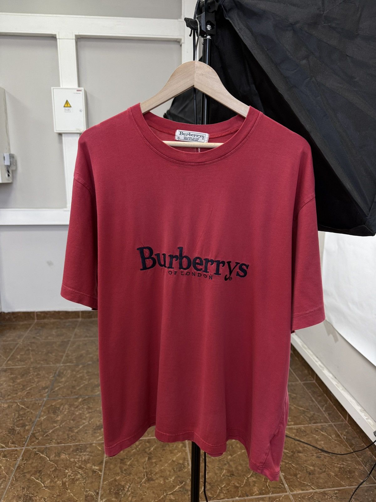 Burberry 🇬🇧 Vintage 90s Burberry London T-Shirt Retro Rare Y2K Size US L / EU 52-54 / 3 - 1 Thumbnail