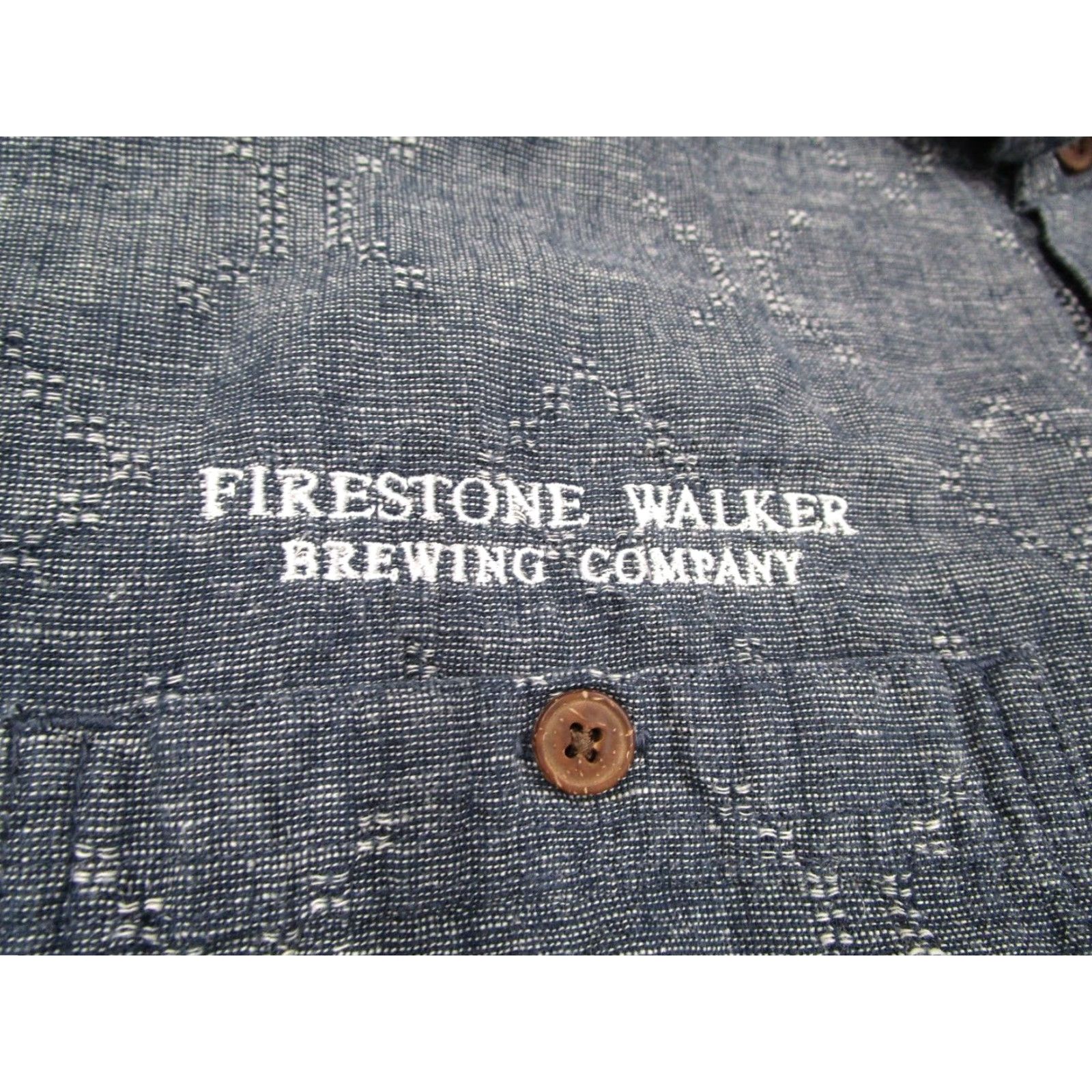 Patagonia Patagonia Shirt Mens XL Blue Button-Up Back Step Beer Back Step Firestone Walker Embroidered Organic Cotton Hemp Geometric Outdoors Casual Retro 90s Size US XL / EU 56 / 4 - 5 Thumbnail