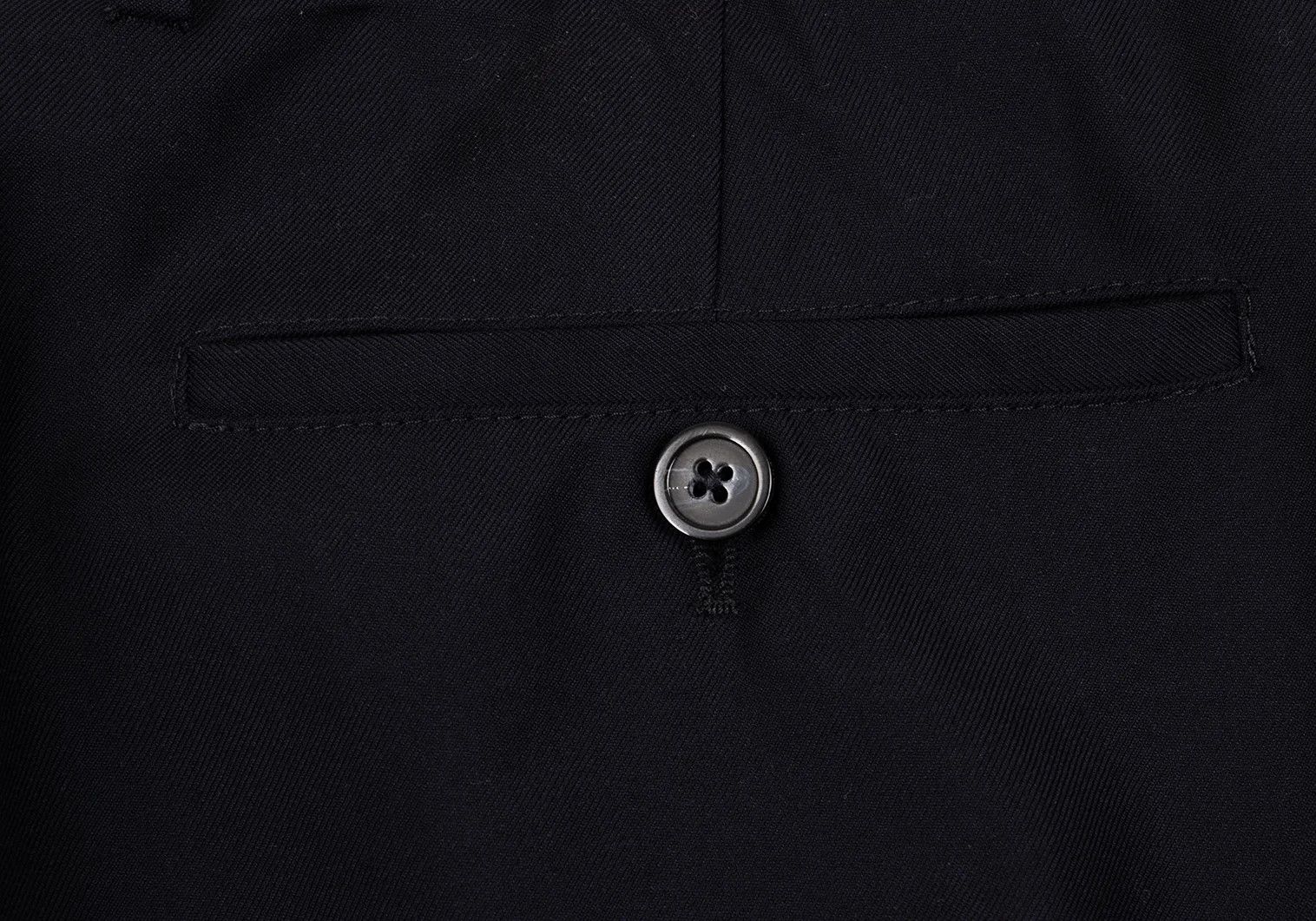 Emporio Armani Glossy Wool Tapered Slacks in Navy Size 46 Size US 30 / EU 46 - 9 Thumbnail