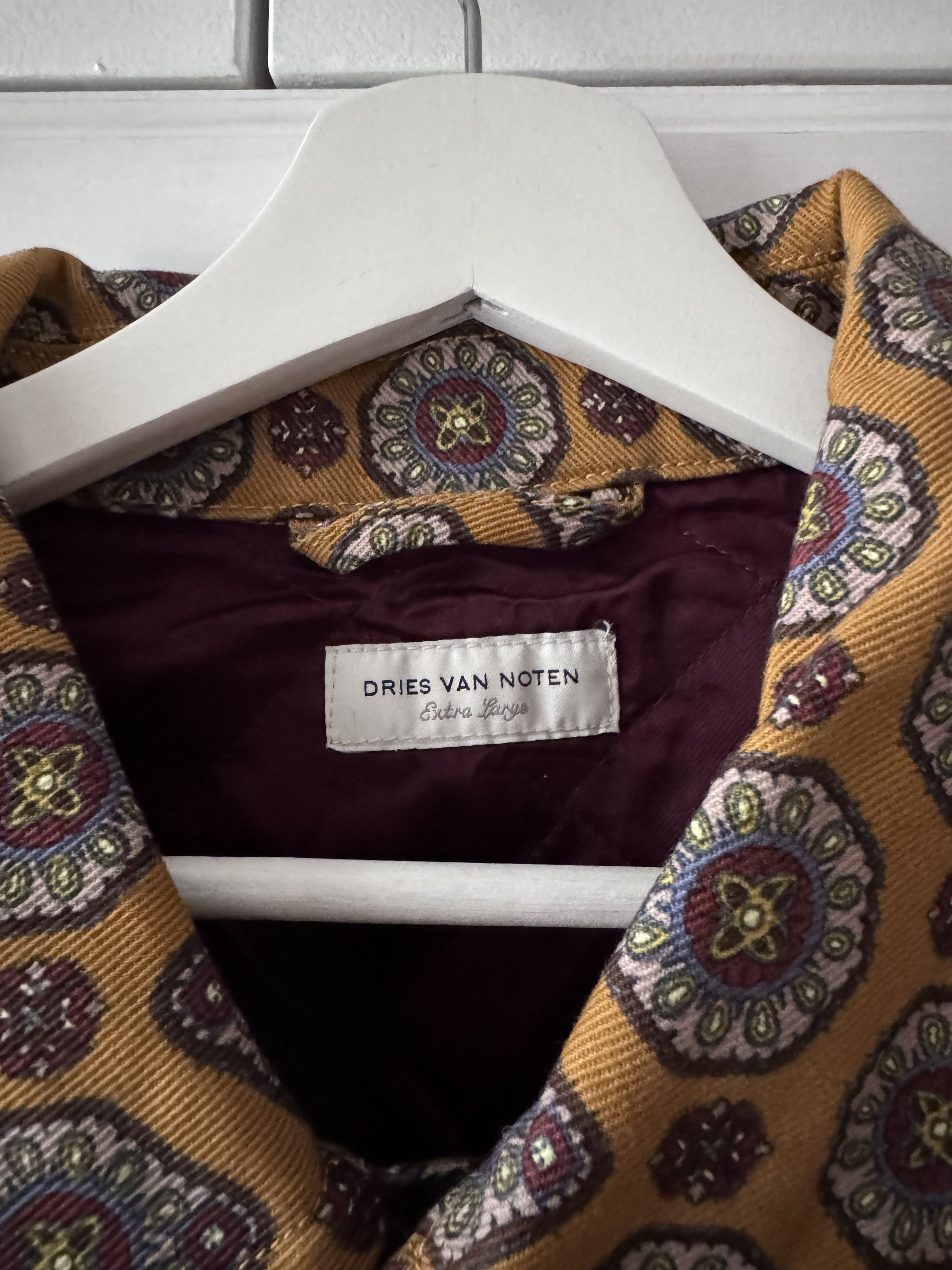 Dries Van Noten Patterned Quilted Jacket Size US XL / EU 56 / 4 - 2 Thumbnail