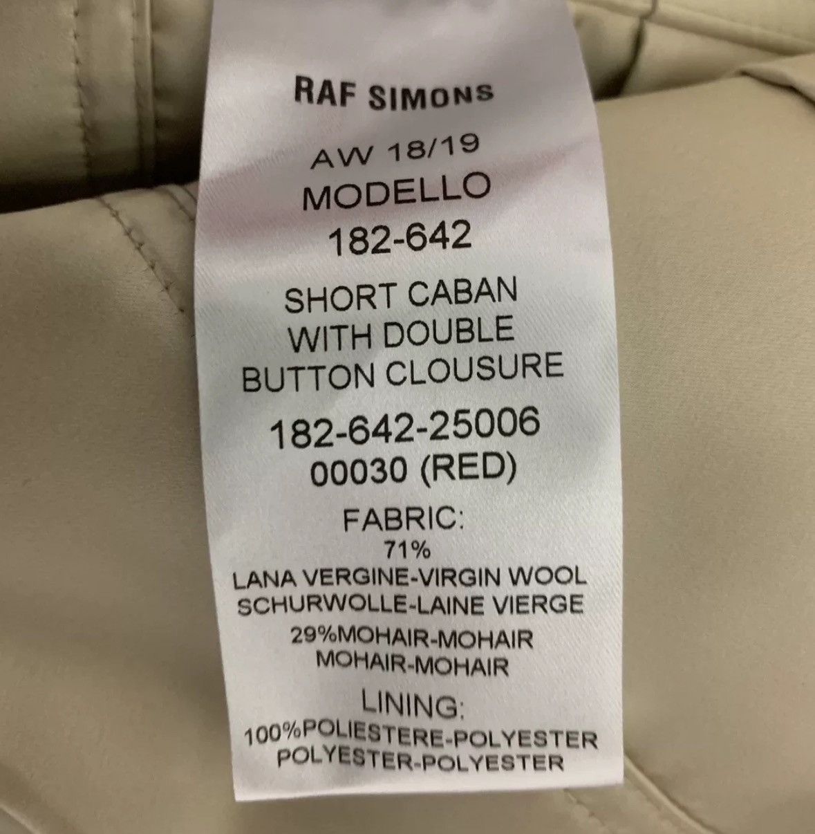 Raf Simons RAF SIMONS AW18 fashion show heavy-duty woolen coat Size US S / EU 44-46 / 1 - 7 Thumbnail