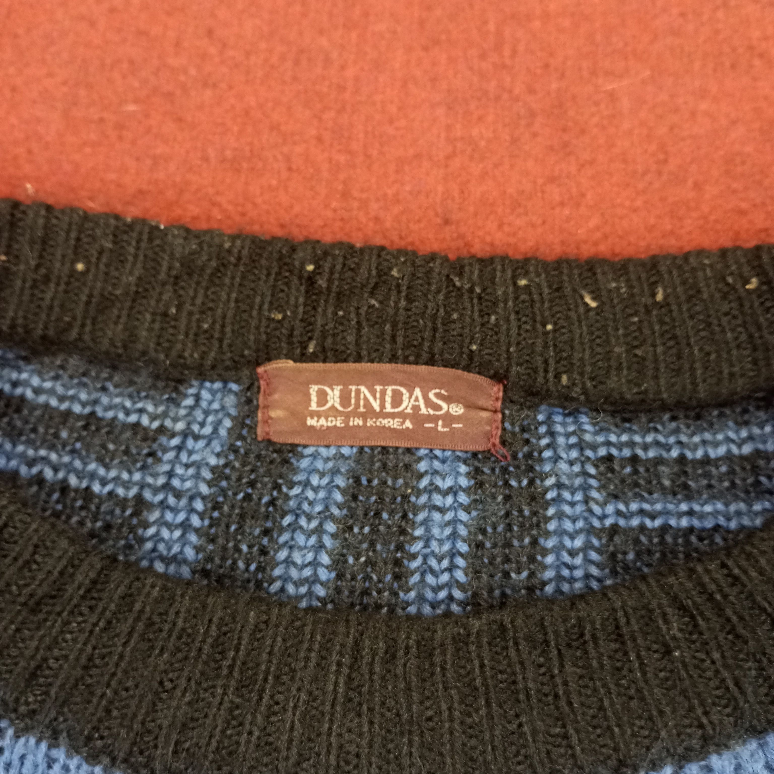 Vintage Dundas Streetwear Style Nice Design Knitwear Sweater Size US L / EU 52-54 / 3 - 5 Thumbnail