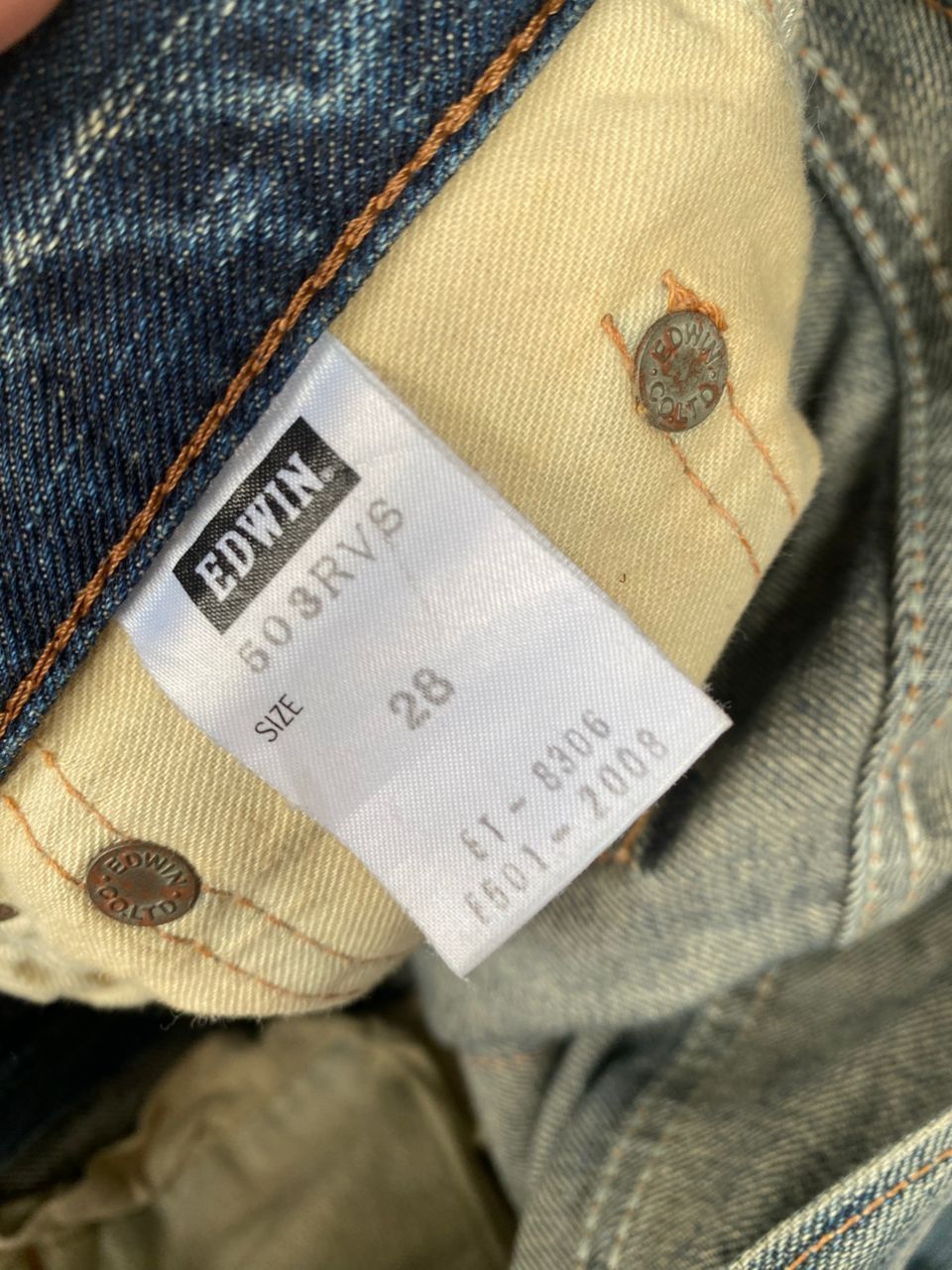 If Six Was Nine VINTAGE EDWIN 503 PACTHWORK DISTRESSED DENIM Size US 30 / EU 46 - 16 Thumbnail