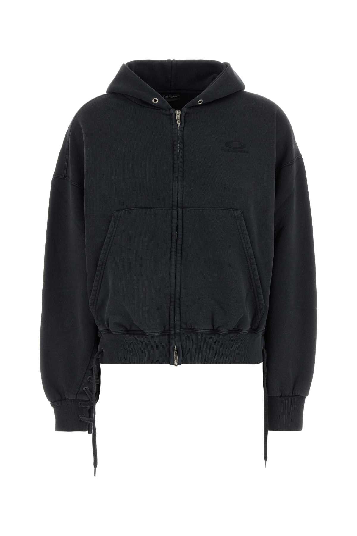 Balenciaga Slate Cotton Sweatshirt Size XS / US 0-2 / IT 36-38 - 1 Thumbnail