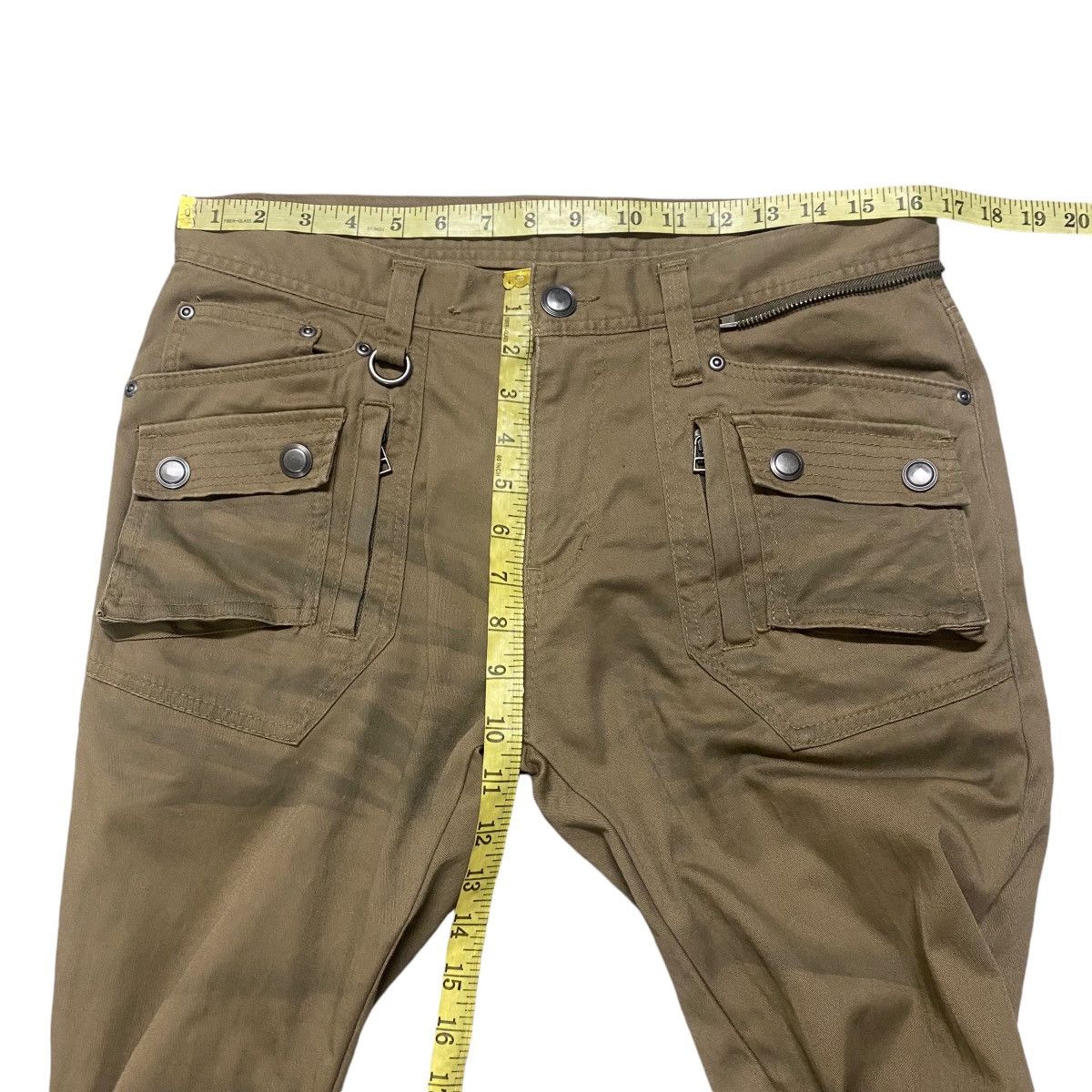 Le Grande Bleu (L.G.B.) Semantic Design Cargo Tactical Stacked Flare Pants Size US 32 / EU 48 - 15 Thumbnail